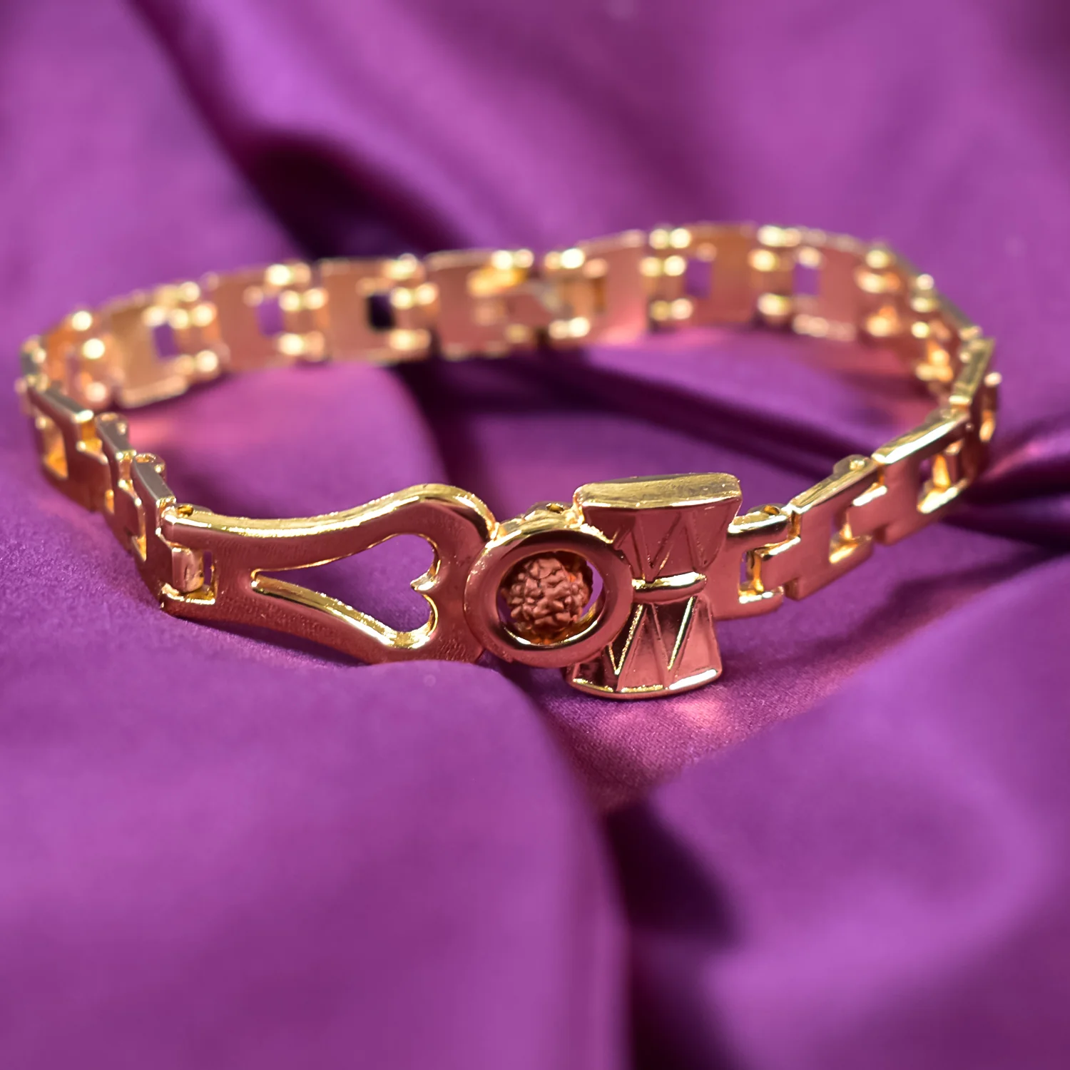 Divine Mahadev Damru, Rudraksha & Trishul  Bracelet - Image 4
