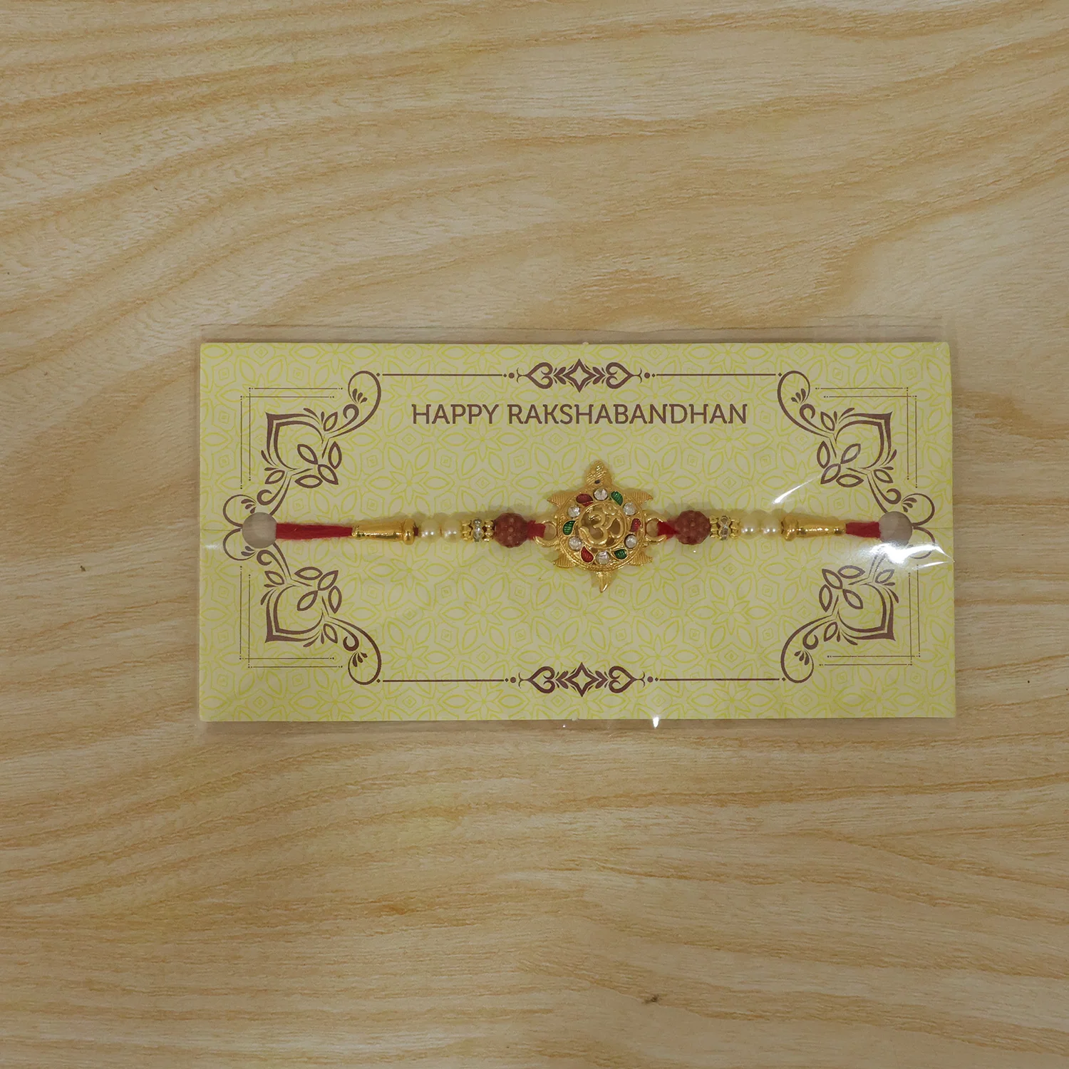 Divine Om Symbol Designer Rakhi (1 Pc) - Image 9