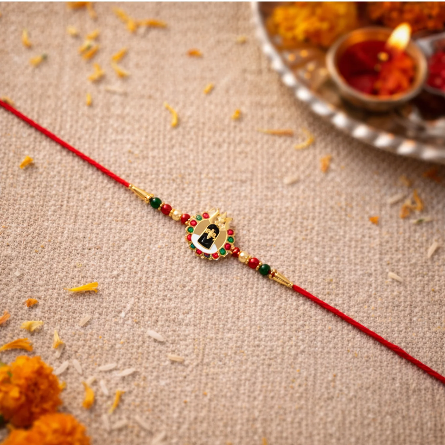 Divine Shivling Designer Rakhi (1 Pc) - Image 3