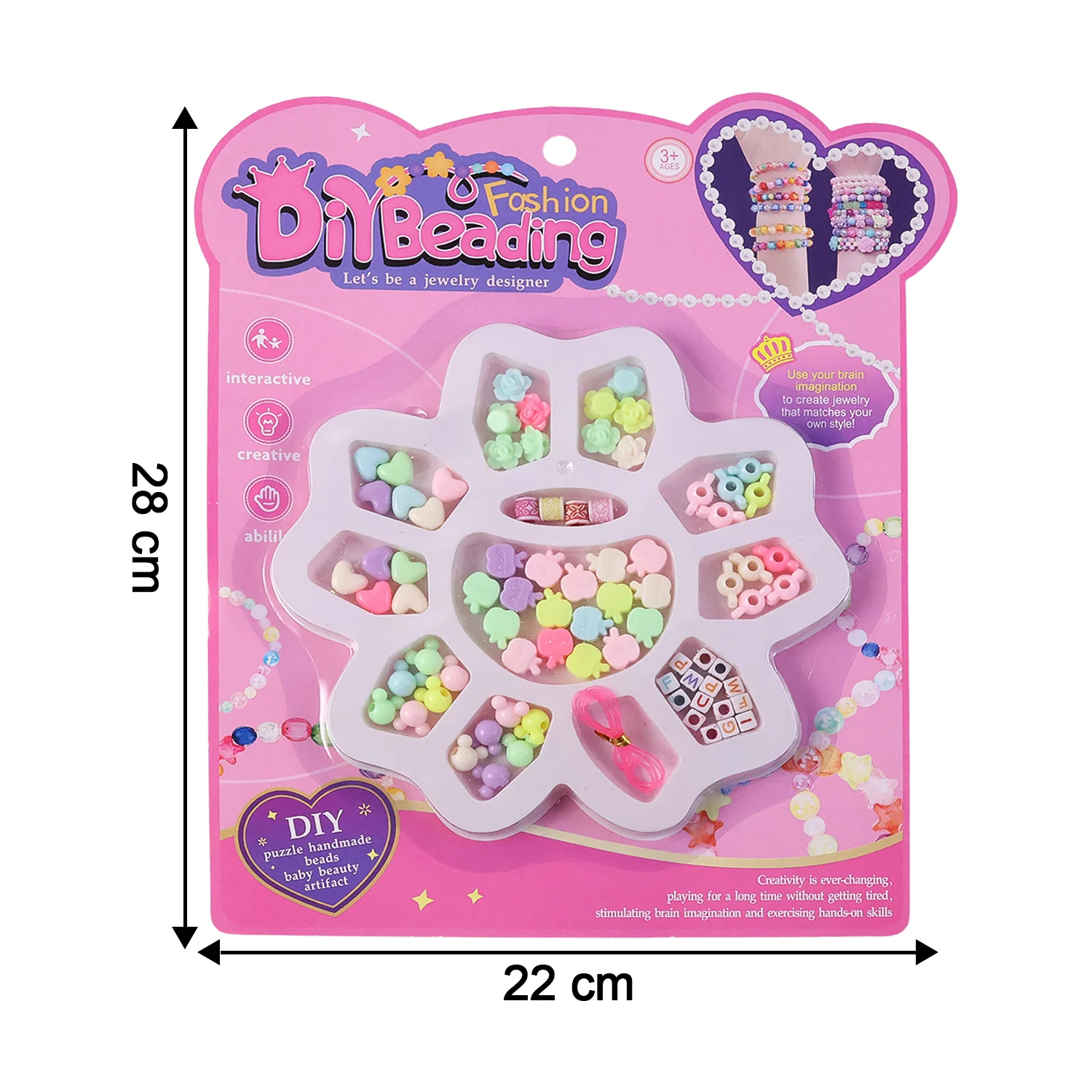 DIY Beading Jewellery Making Kit for Kids (1 Set) - Image 6