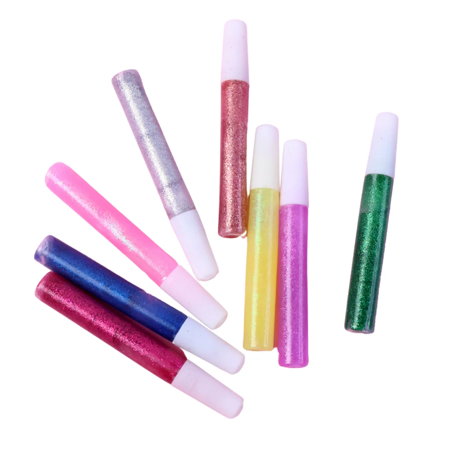 DIY Multi-Color Glitter Craft Glue Pen Set (10ML / 8 Pc) - Image 5