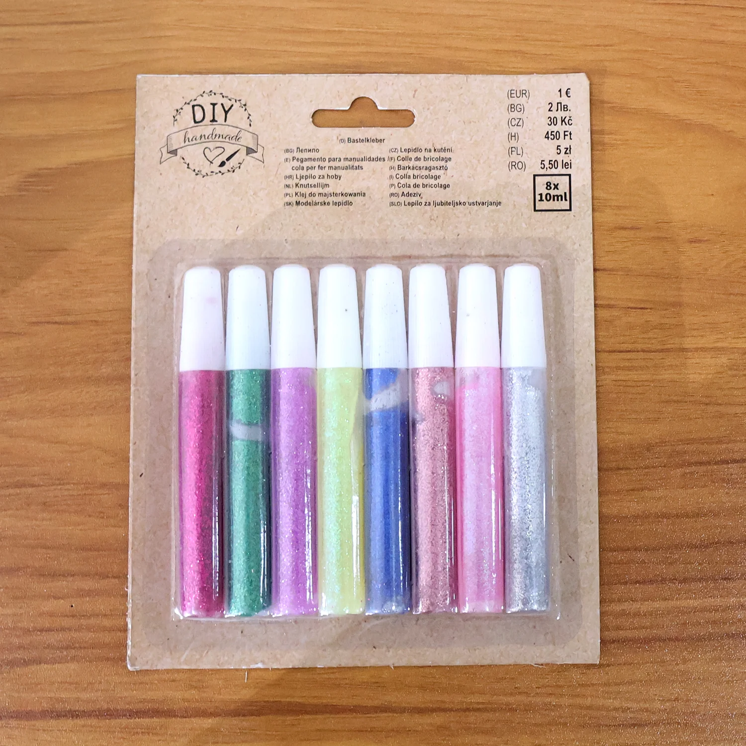DIY Multi-Color Glitter Craft Glue Pen Set (10ML / 8 Pc) - Image 7