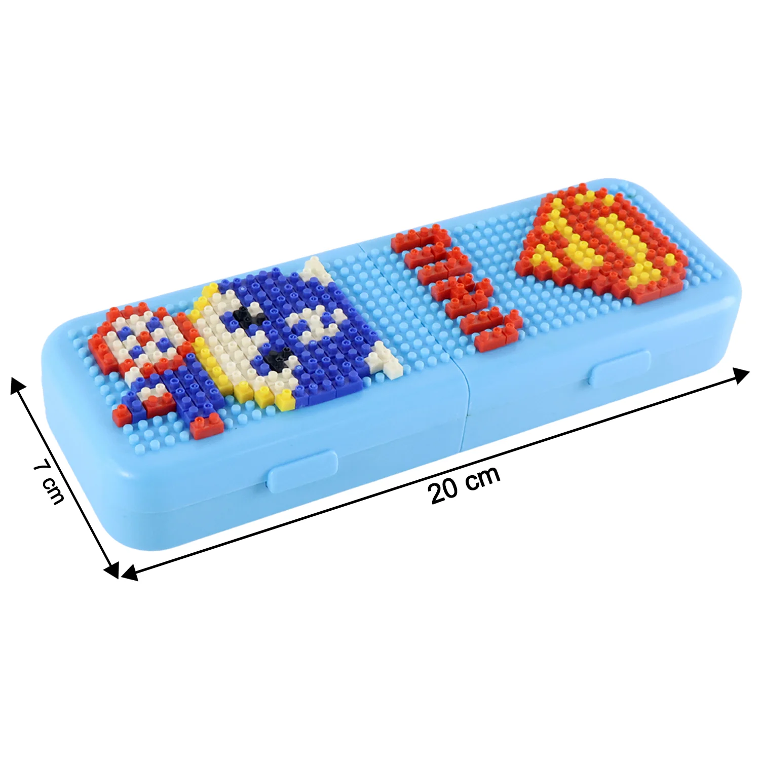 DIY Pixel Art Building Block Pencil Box (1 Set) - Image 4