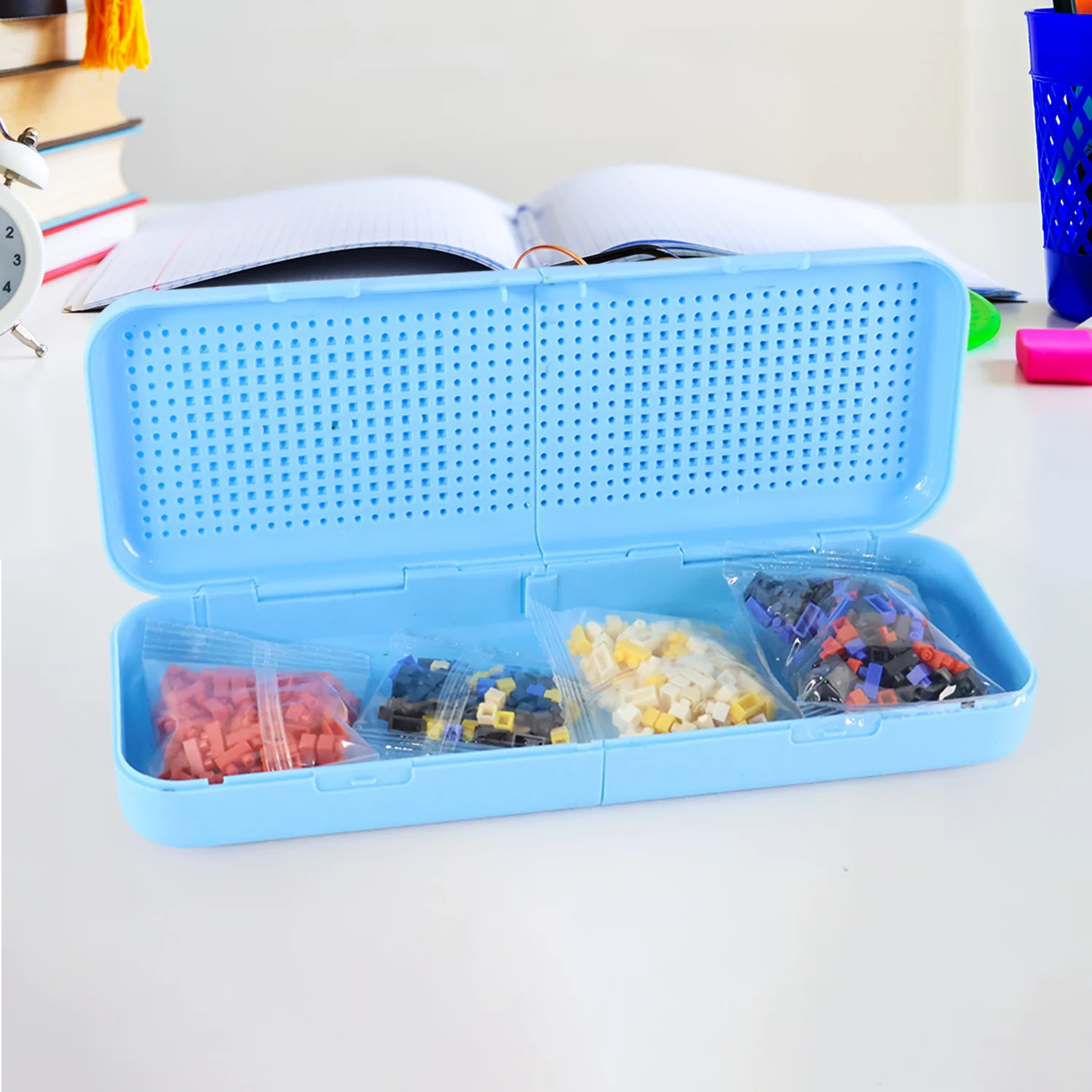 DIY Pixel Art Building Block Pencil Box (1 Set) - Image 8