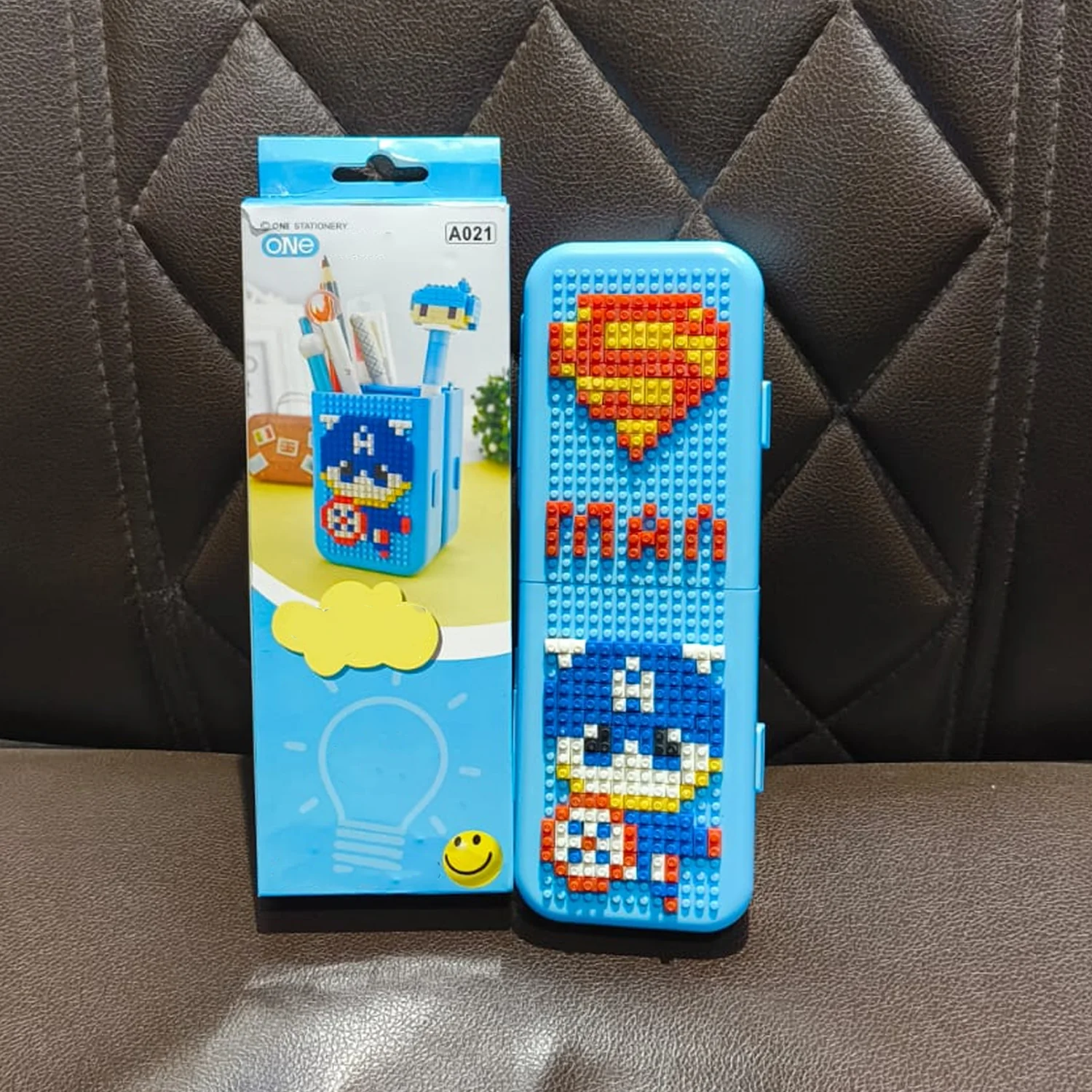 DIY Pixel Art Building Block Pencil Box (1 Set) - Image 9