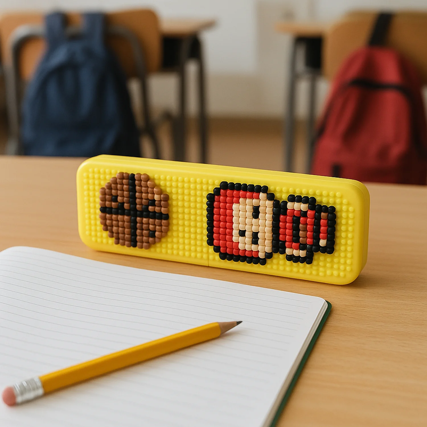 DIY Pixel Art Pen Stand with Building Block Set - Image 3