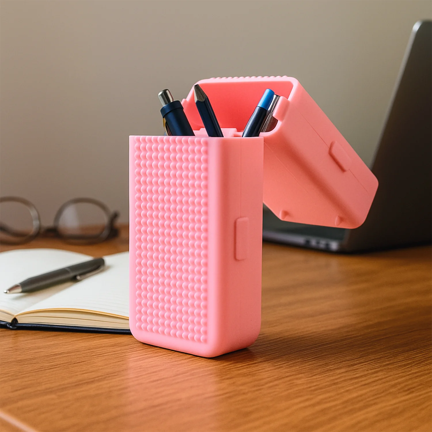 DIY Pixel Art Pencil Box with Building Blocks (1 Set) - Image 6