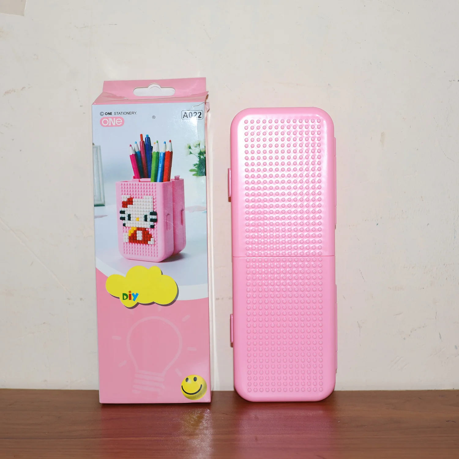 DIY Pixel Art Pencil Box with Building Blocks (1 Set) - Image 8