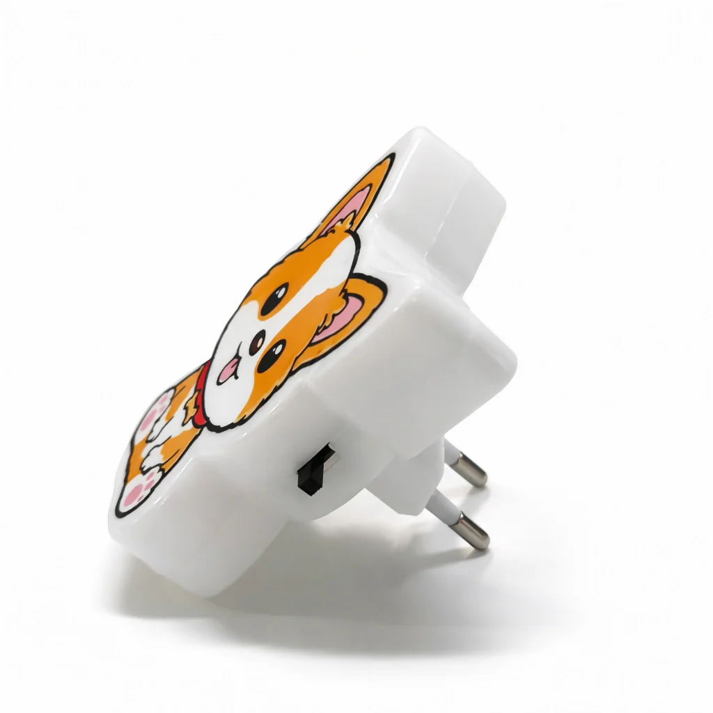 Dog Shape Plug-In LED Night Lamp for Kids Room, Bedroom & Nursery - Image 2