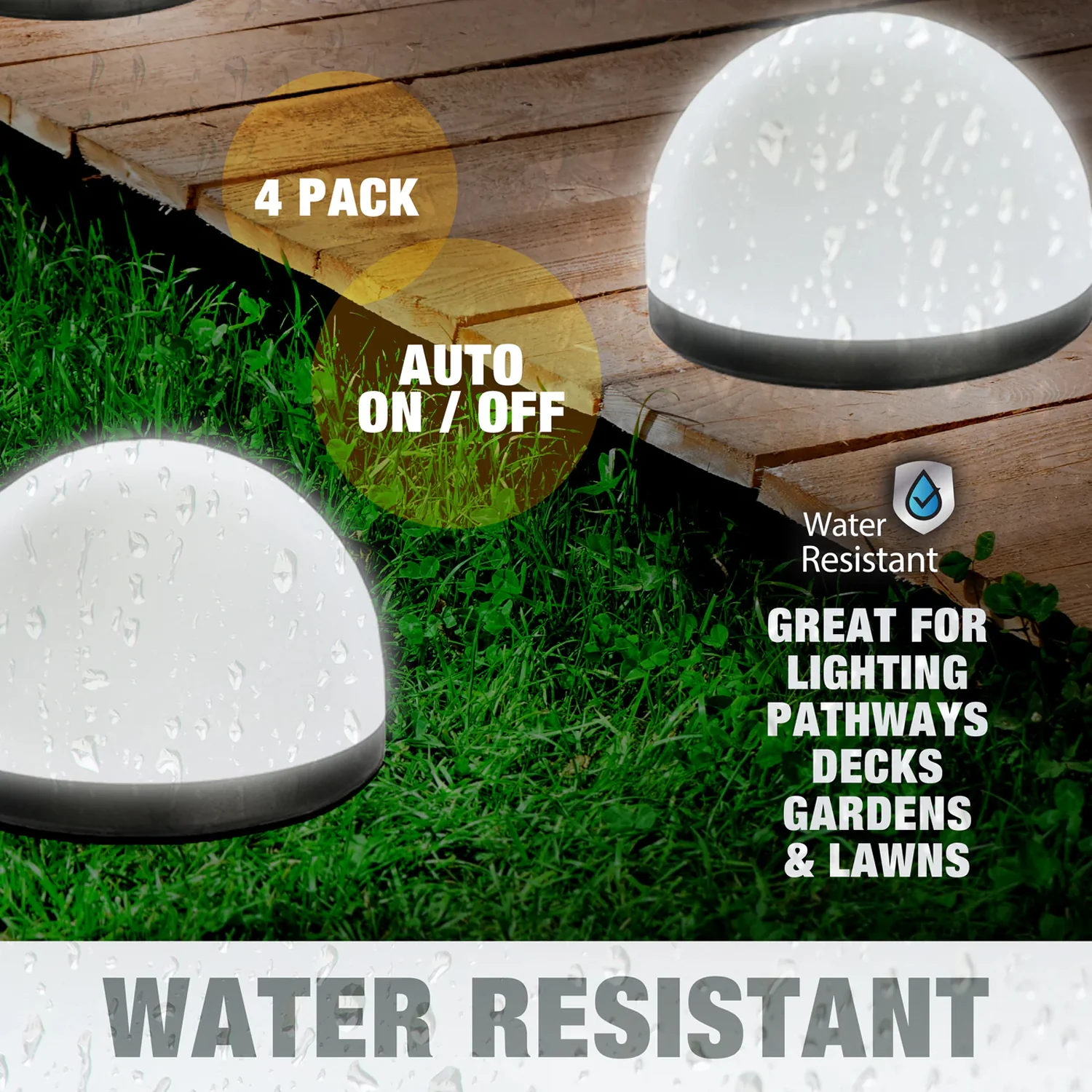 Dome Solar Garden Light Set (4 Pc) - Image 4