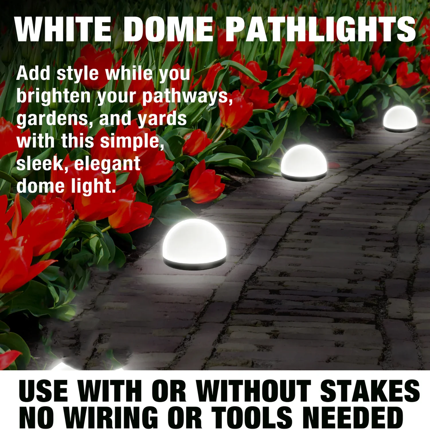 Dome Solar Garden Light Set (4 Pc) - Image 5