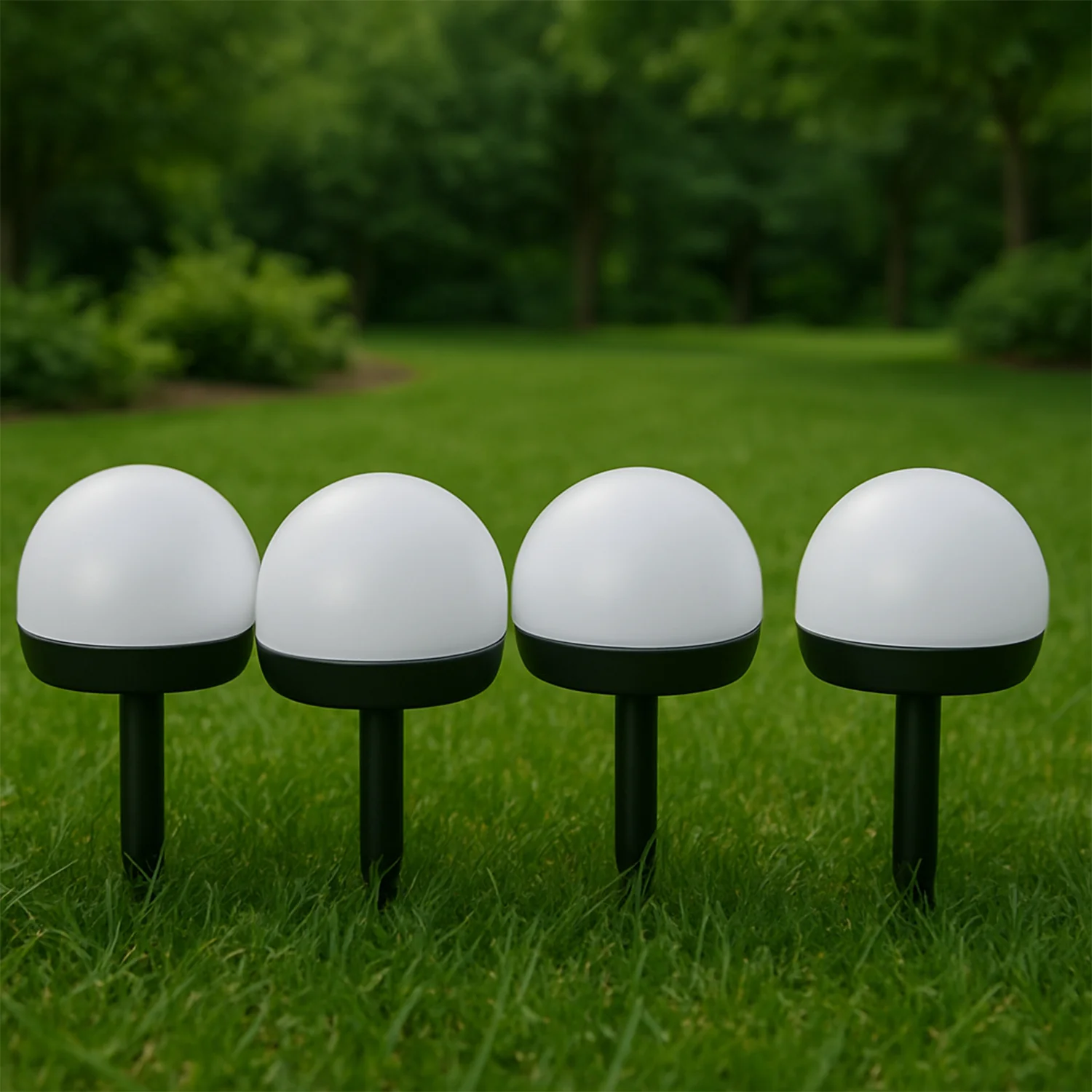 Dome Solar Garden Light Set (4 Pc) - Image 7