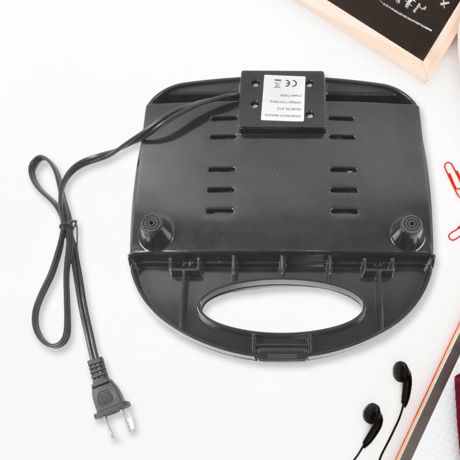 Electric Donut Maker 750W – 6 Cavity(1 Pc / With 2 PIN Plug Converter 1 Pc ) - Image 4
