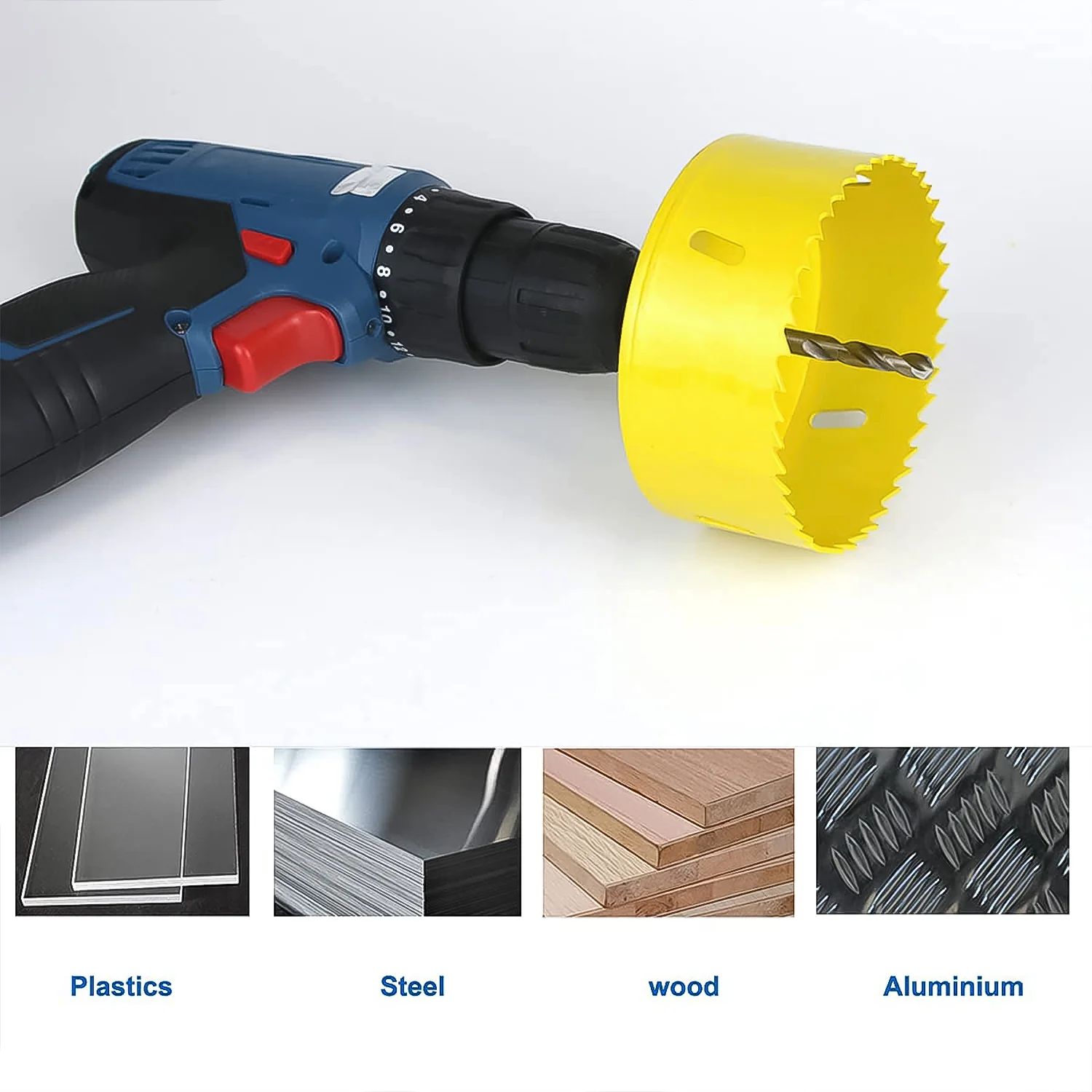 Door Lock Installation (22mmx150mm) Hole Saw Kit (1 Set) - Image 3