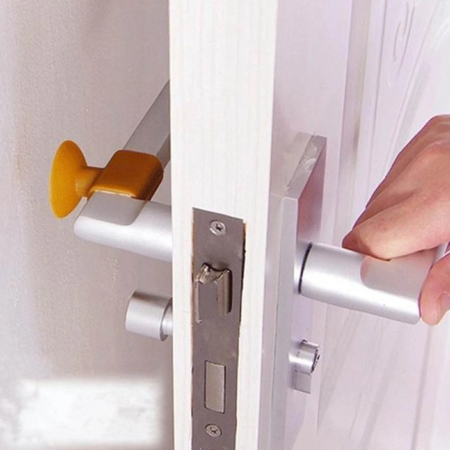 Door Stopper Mini Anti-Collision Silicone Door Handle Crash Pad - Image 2
