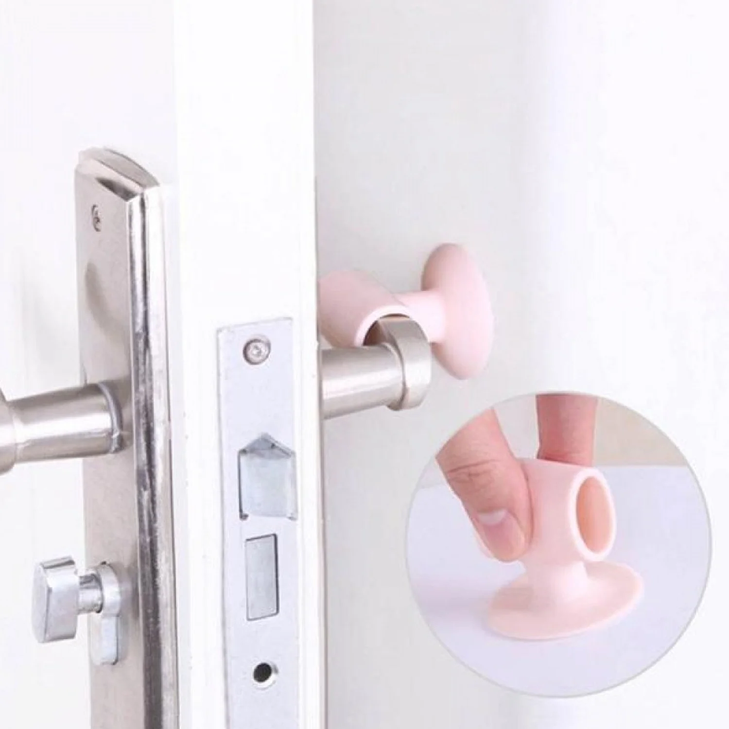 Door Stopper Mini Anti-Collision Silicone Door Handle Crash Pad - Image 3