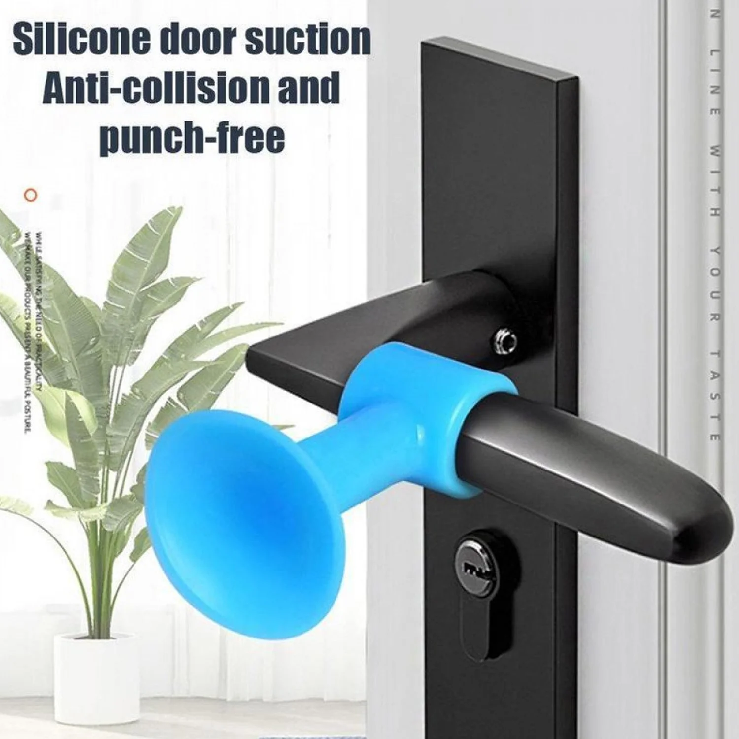 Door Stopper Mini Anti-Collision Silicone Door Handle Crash Pad - Image 5