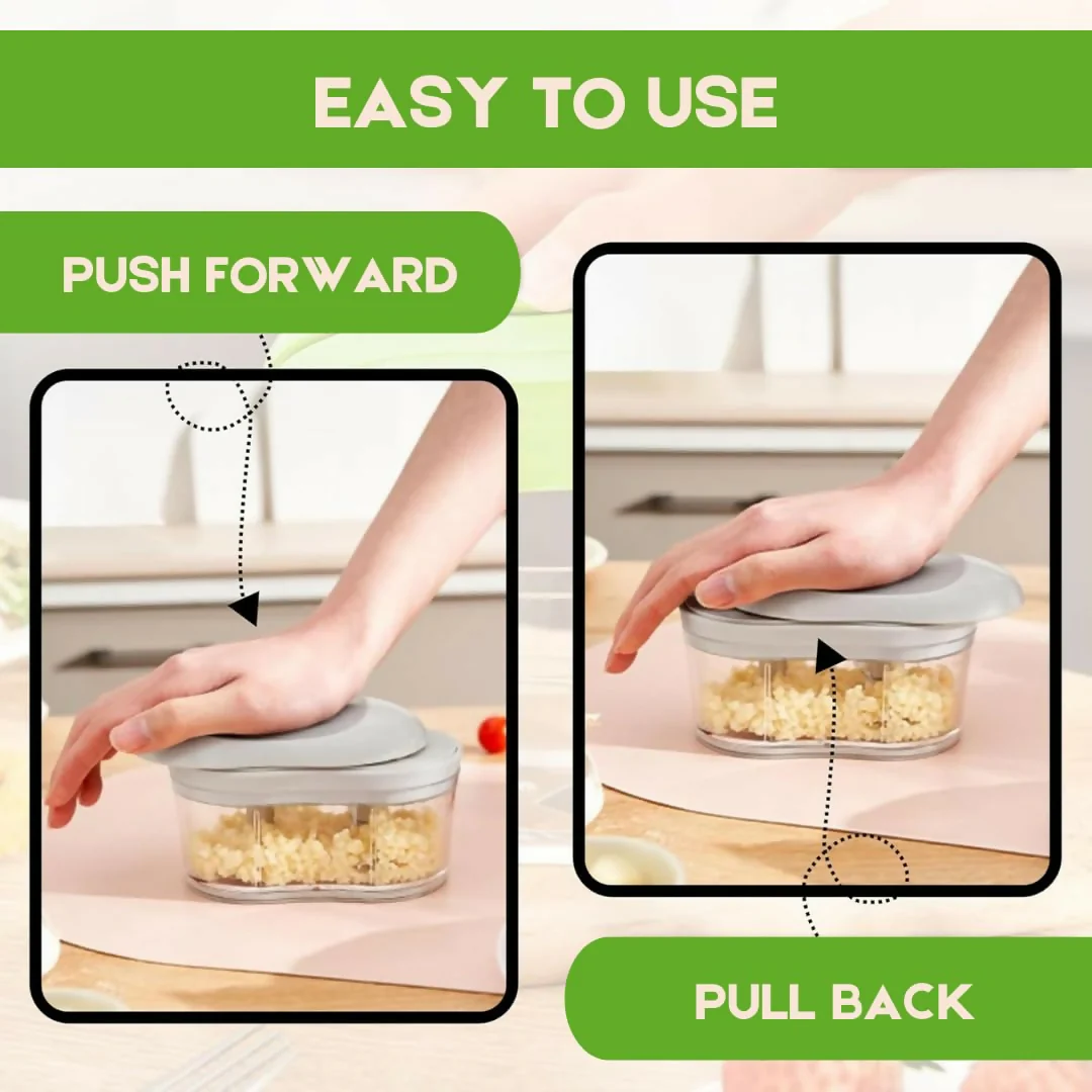 Double Dual Blade Vegetable Chopper (1pcs) - Image 4