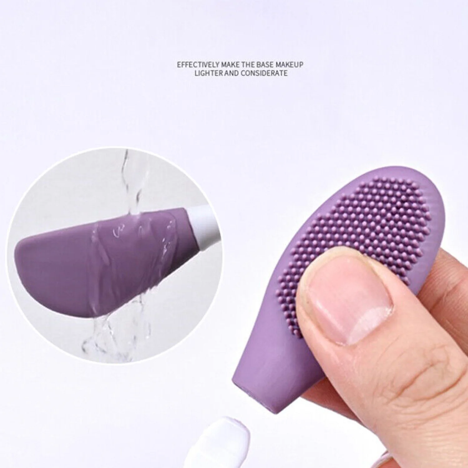 Double-Headed Silicone Mask Brush – Facial Cleansing & Mask Application Tool (1 Pc) - Image 9