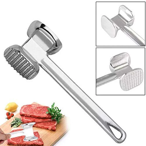 Double Sided Beef Steak Mallet (Aluminum): Meat Tenderizer Hammer - Image 4