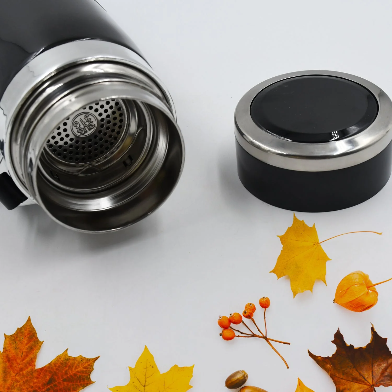 Double Stainless Steel Wall Flask Vacuum Insulated Water Bottle 1000ML - Image 5