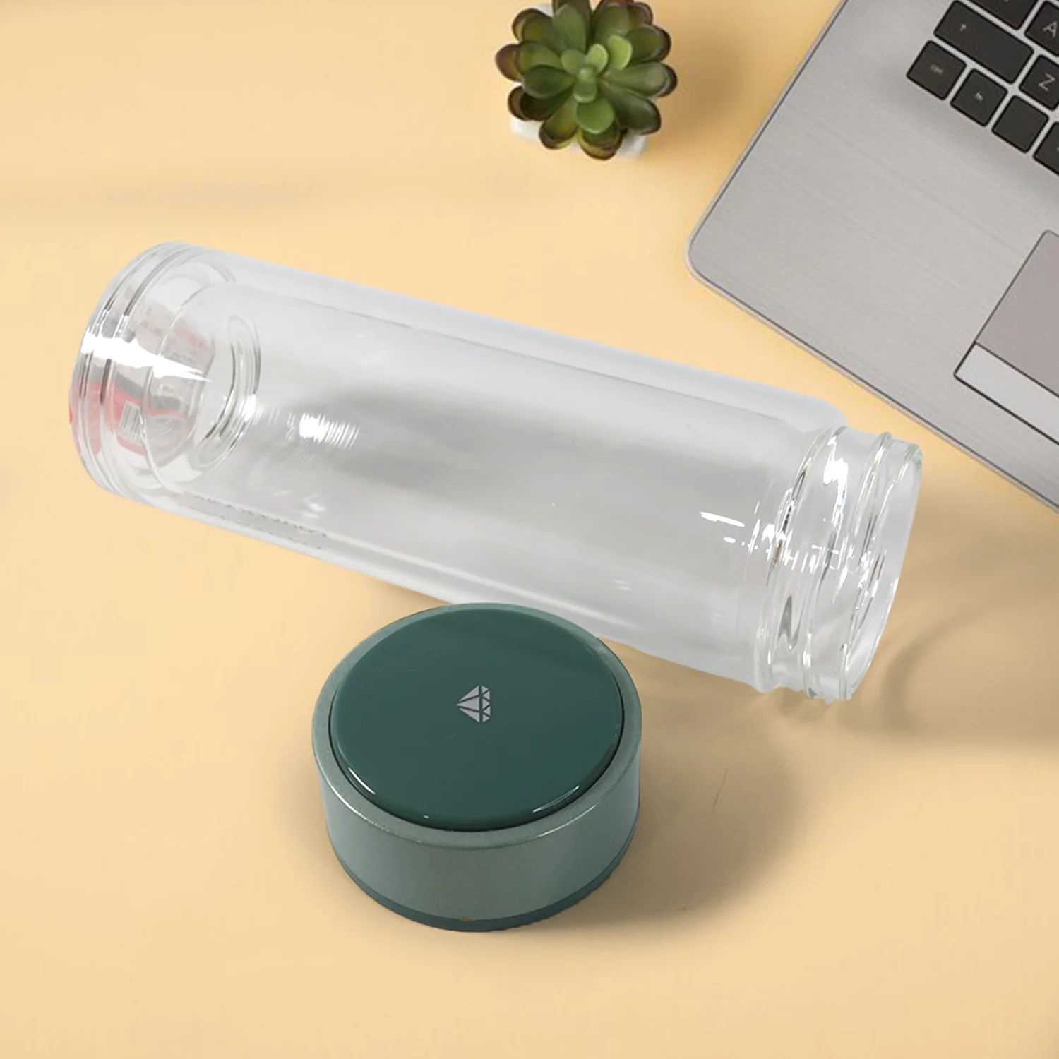 Double Wall Glass Infuser Tea Mug (280ml Approx / 1 Pc) - Image 6