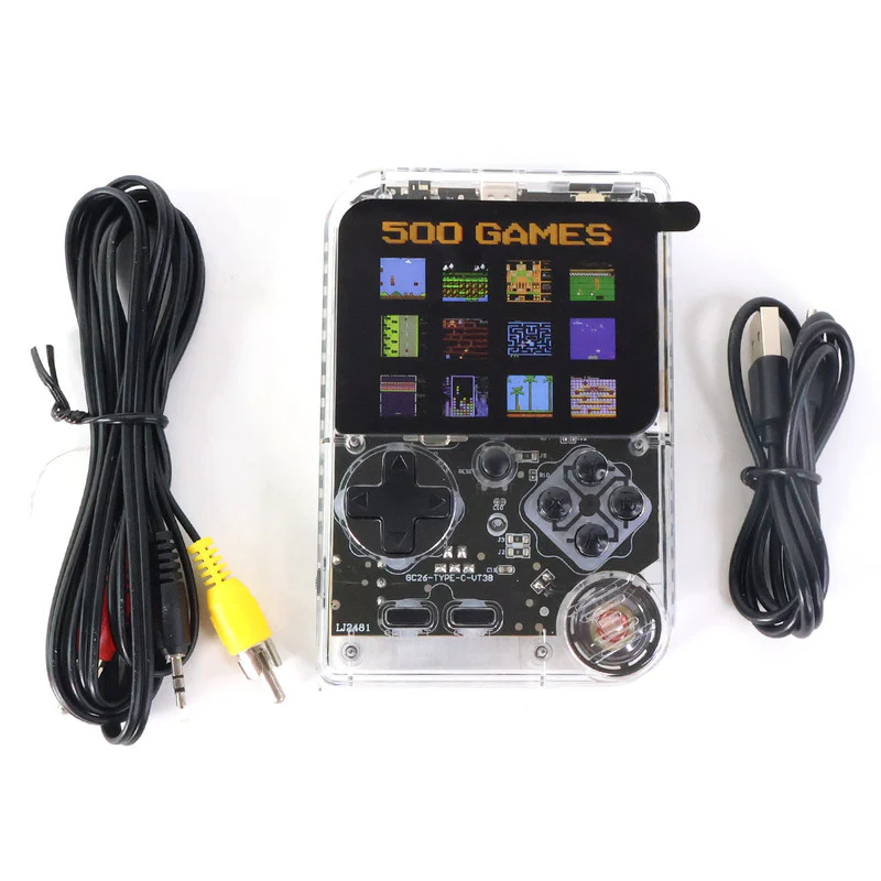 DreamBoy Retro Handheld Game Console with 500 Built-in Classic Games, TV Output & Rechargeable Battery - Image 6