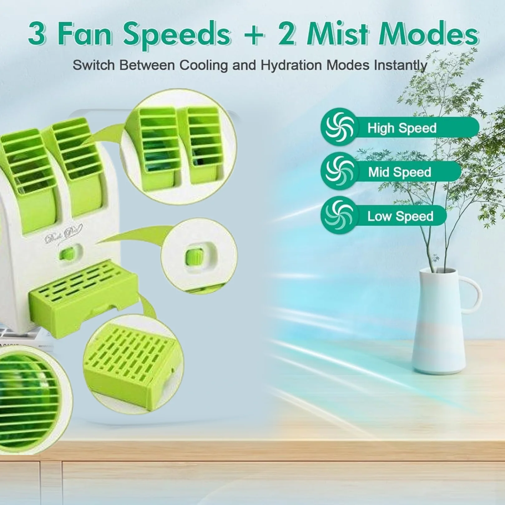 Dual Bladeless Mini Air Conditioner - Image 6