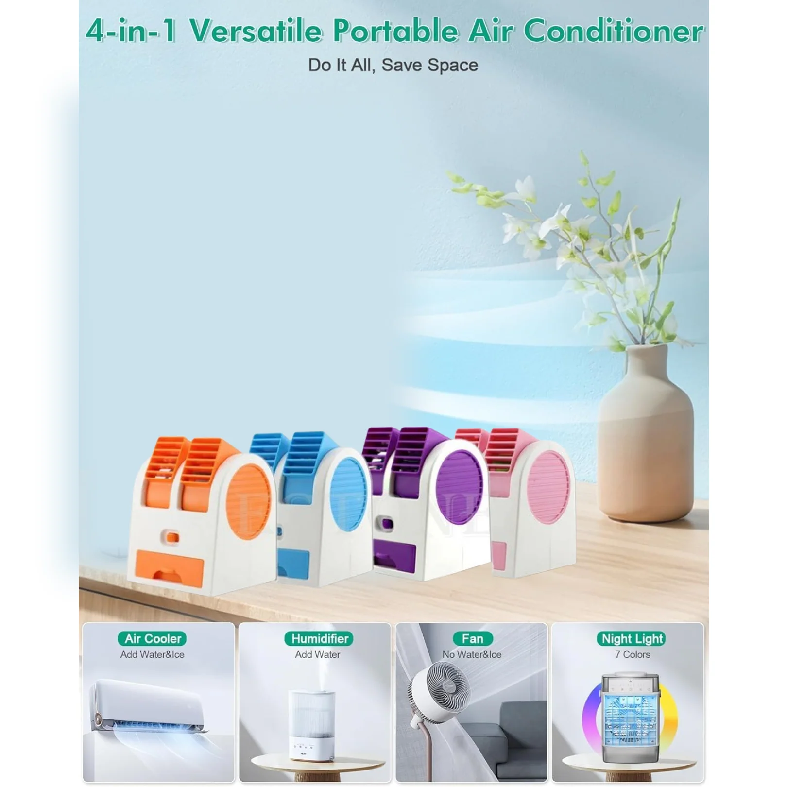 Dual Bladeless Mini Air Conditioner - Image 7