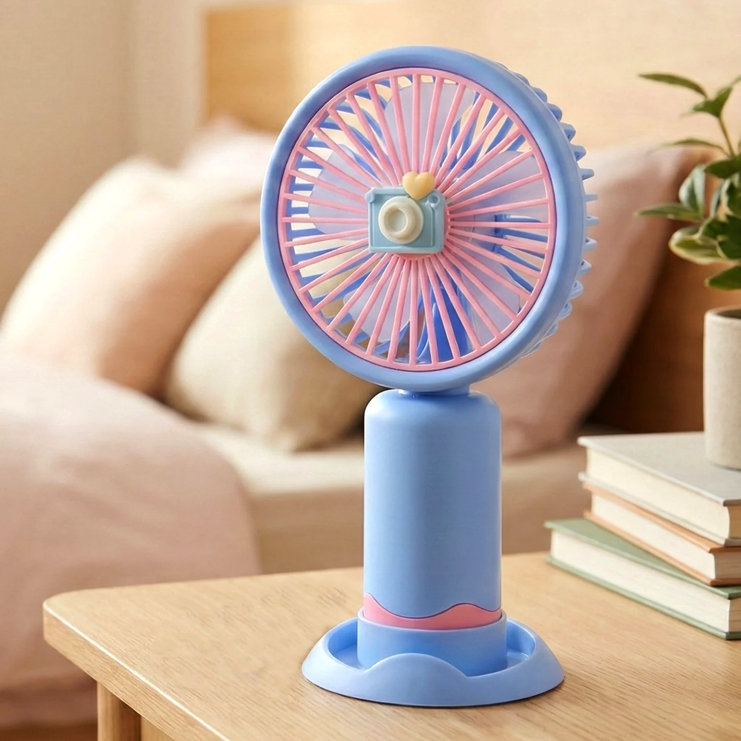 Dual-Use Rechargeable Mini Handheld & Table Fan (1 Pc) - Image 3