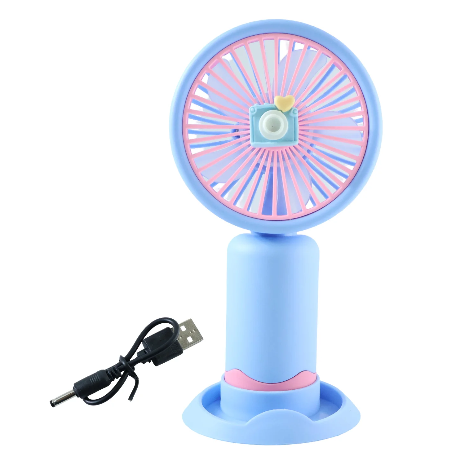 Dual-Use Rechargeable Mini Handheld & Table Fan (1 Pc) - Image 5