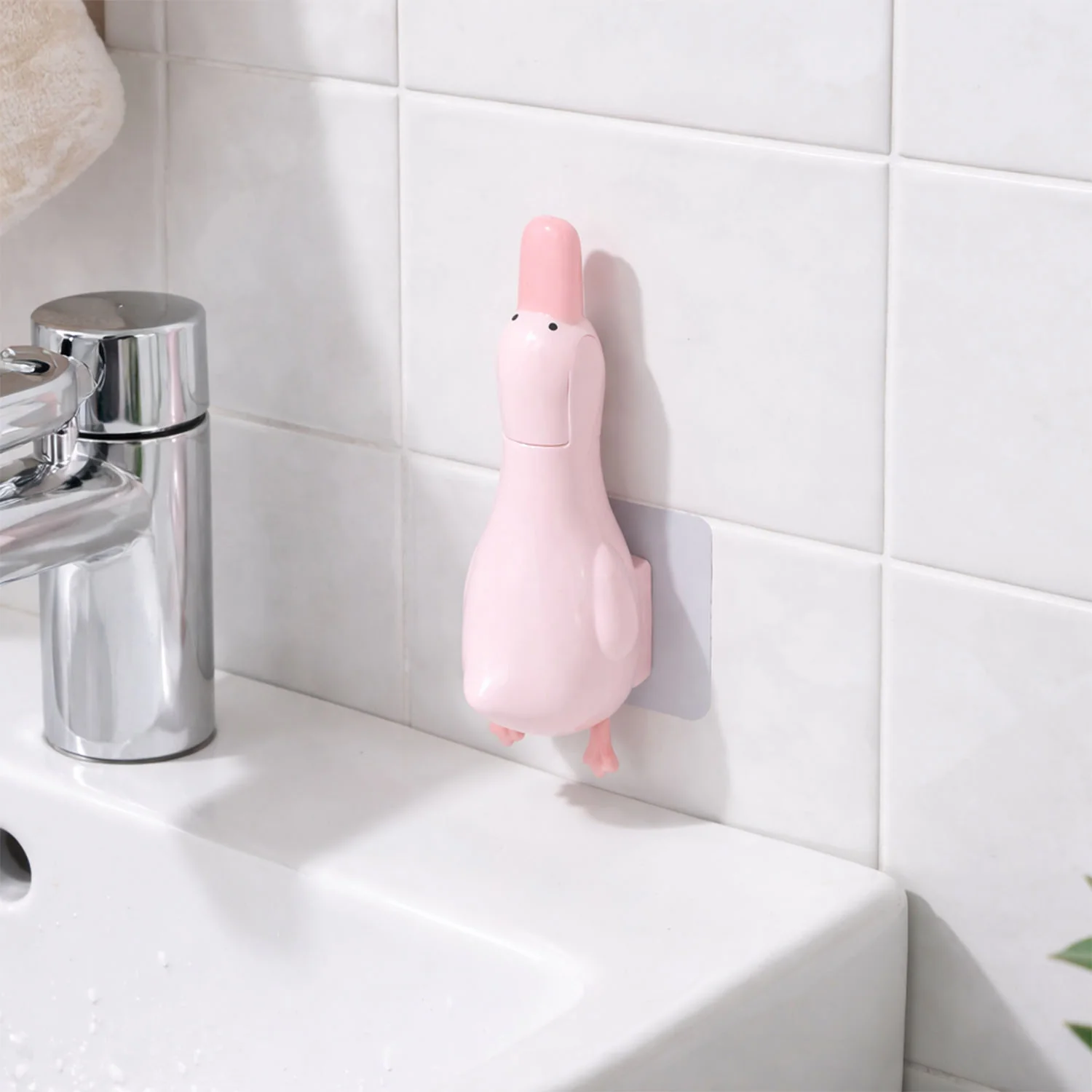 Duck Shape Bathroom Hair Catcher & Organizer (1 Pc) - Image 4
