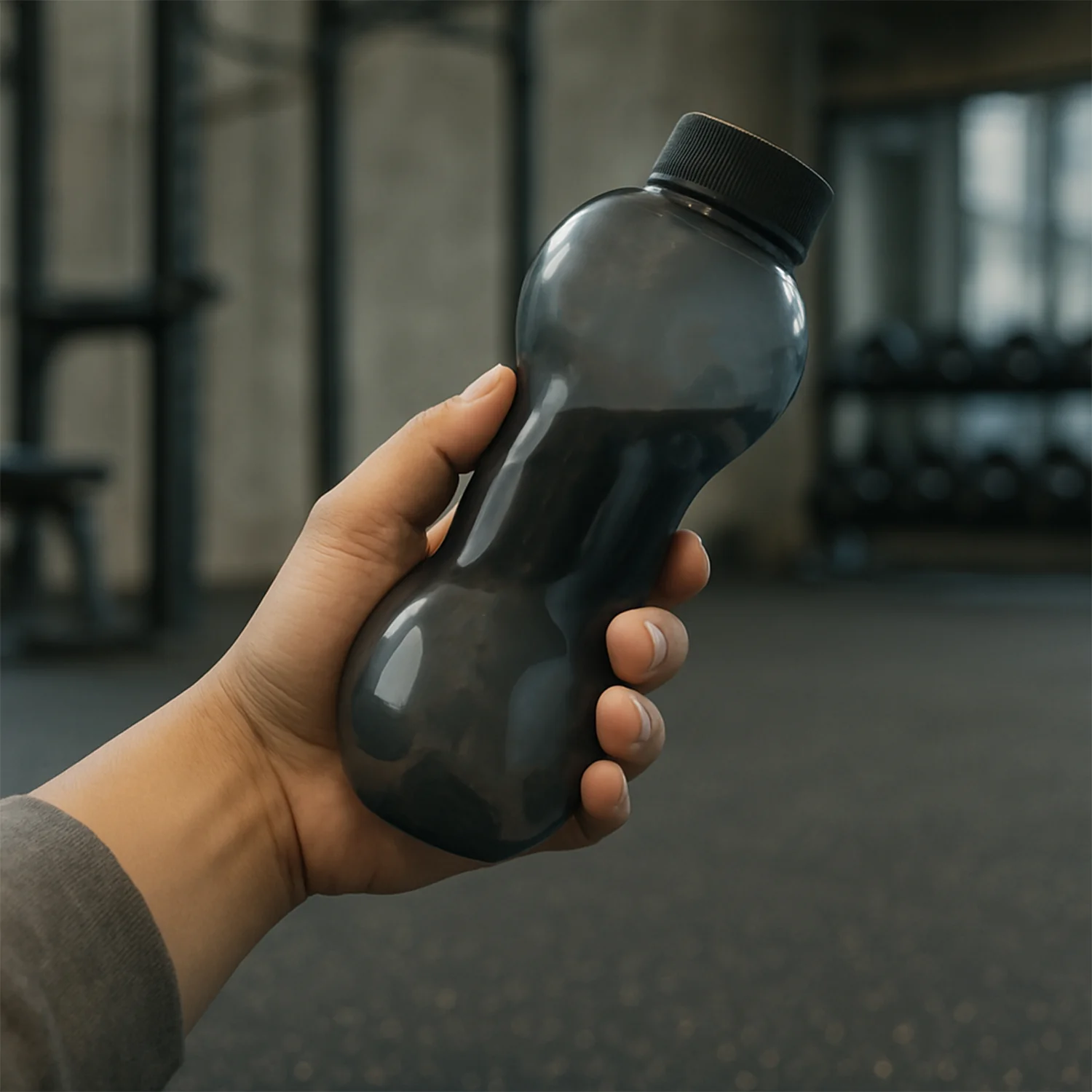 Dumbbell Water Bottle Gym Water Bottle Use For School , Gym , Office Use (550 ml) - Image 6
