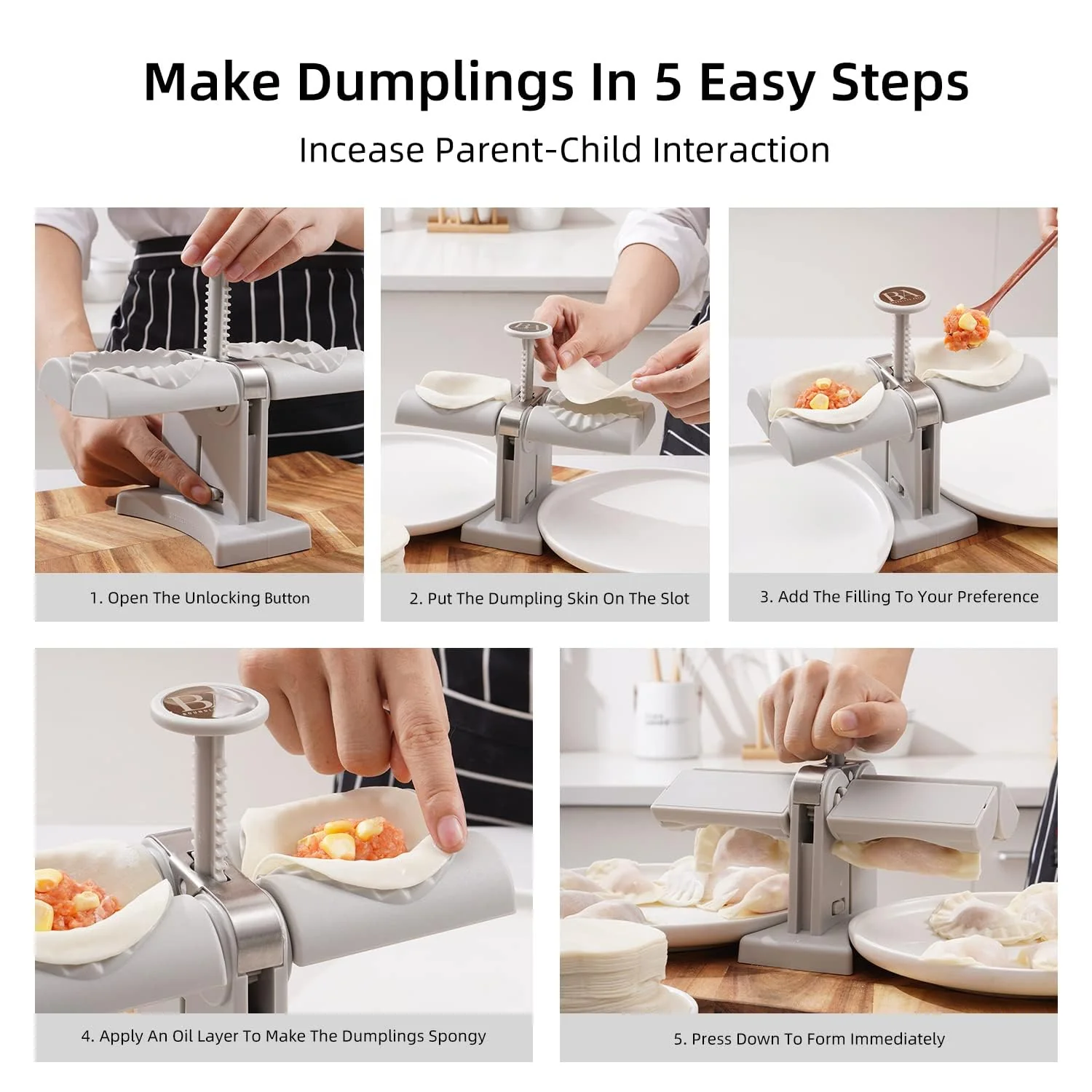 Double Head Dumpling Maker Mold – Easy Press Tool for Making Dumplings - Image 4