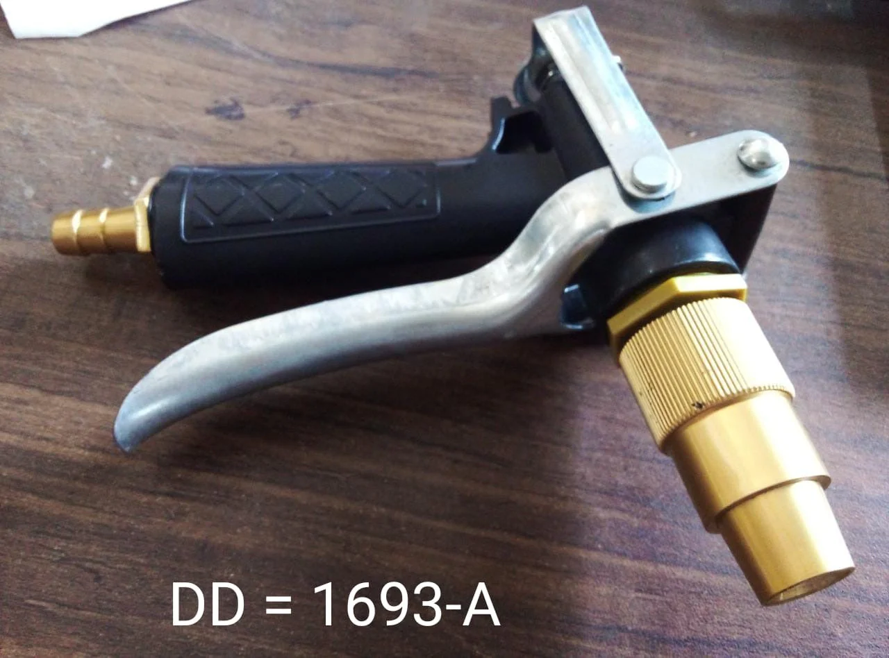 Durable Gold Color Trigger Hose Nozzle Water Lever Spray - Image 11
