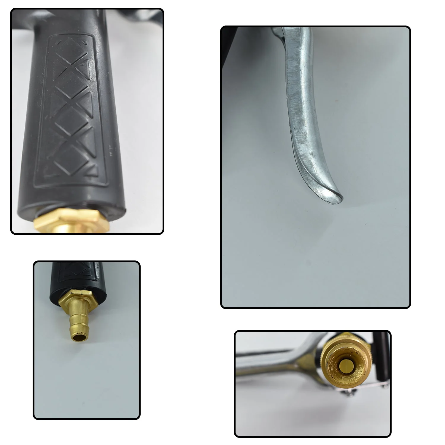 Durable Gold Color Trigger Hose Nozzle Water Lever Spray - Image 5
