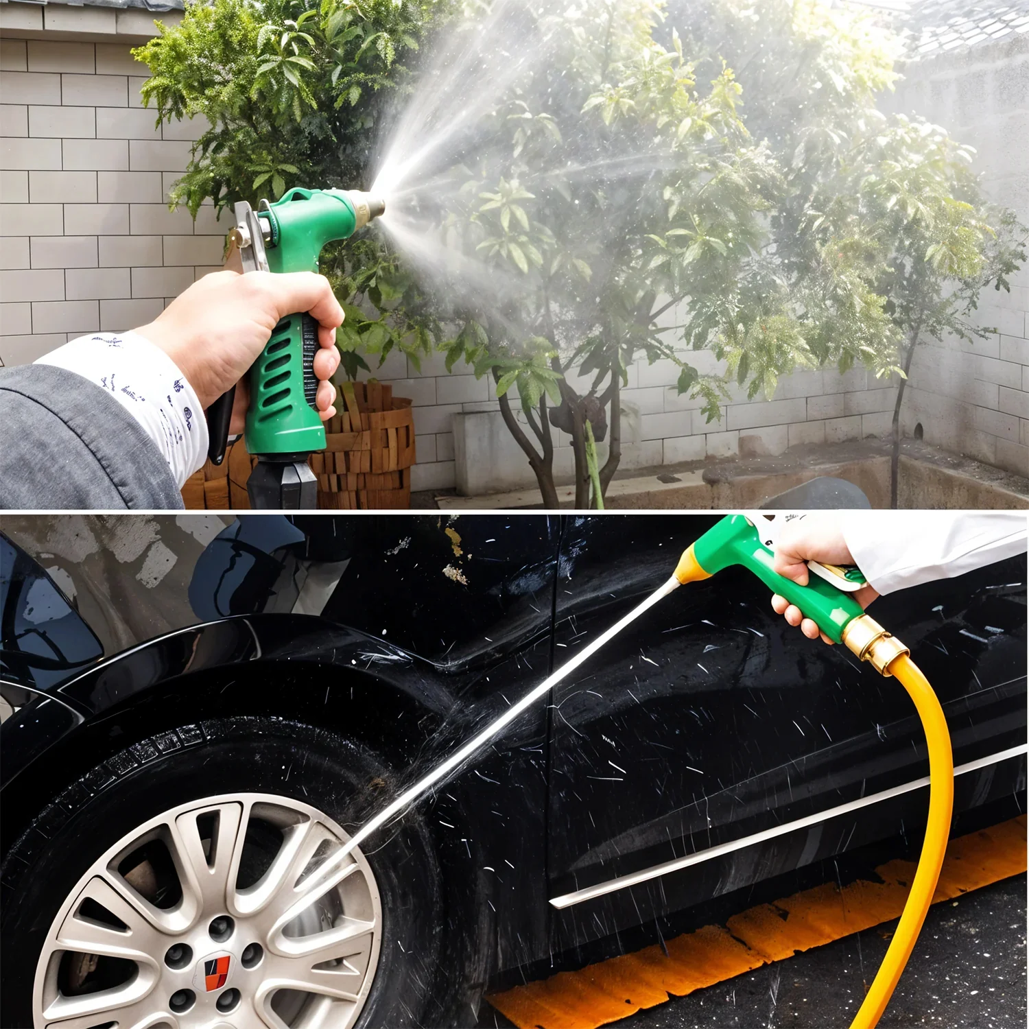 Durable Hose Nozzle Water Lever Spray Gun - Image 3
