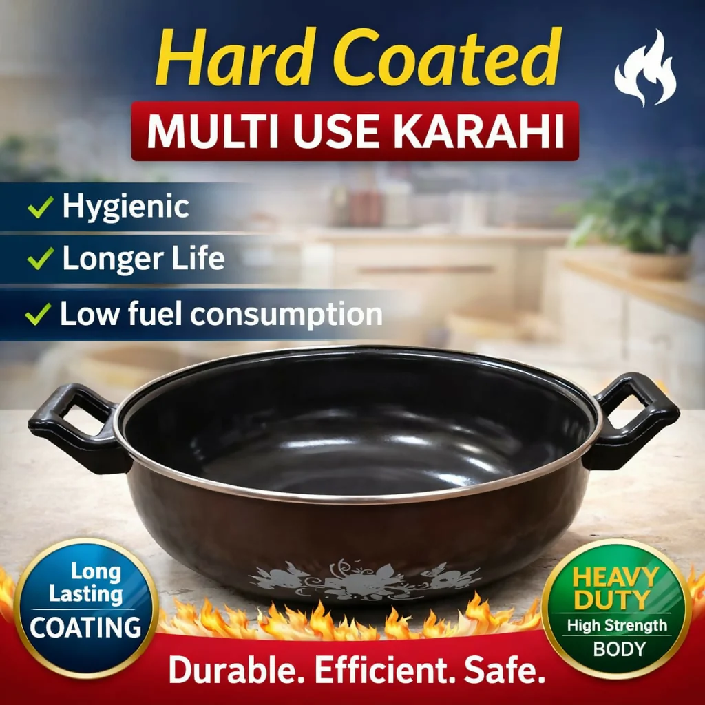 Durable Non-Stick Cookware Set: Frying Pan, Kadai & Tadka Pan for Everyday Cooking - Image 3