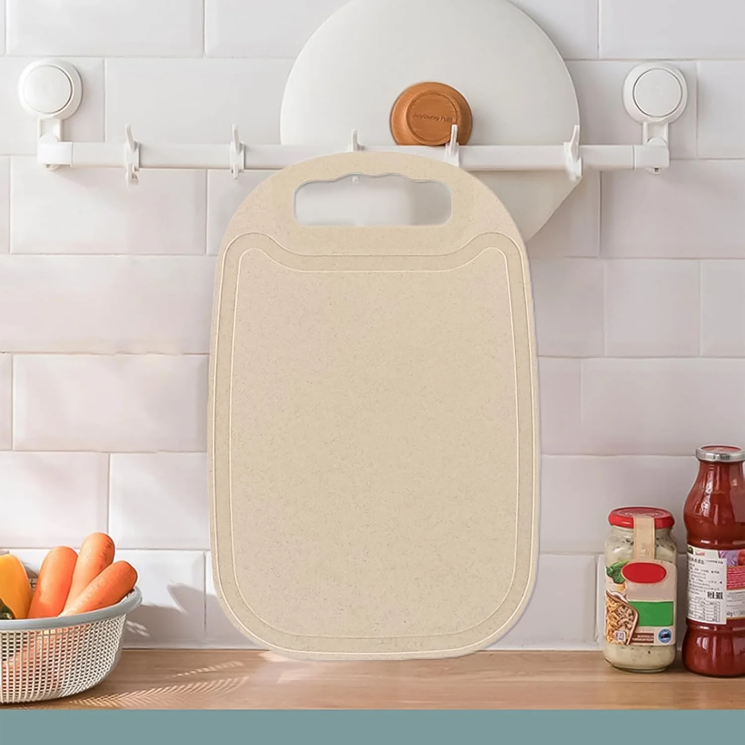 Durable Plastic Chopping Board 34x23 cm (1 Pc) - Image 3