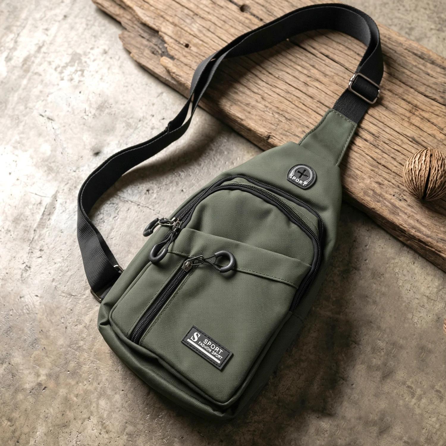 Durable Waist Bag Zipper Crossbody Sling Bag (1 Pc) - Image 3