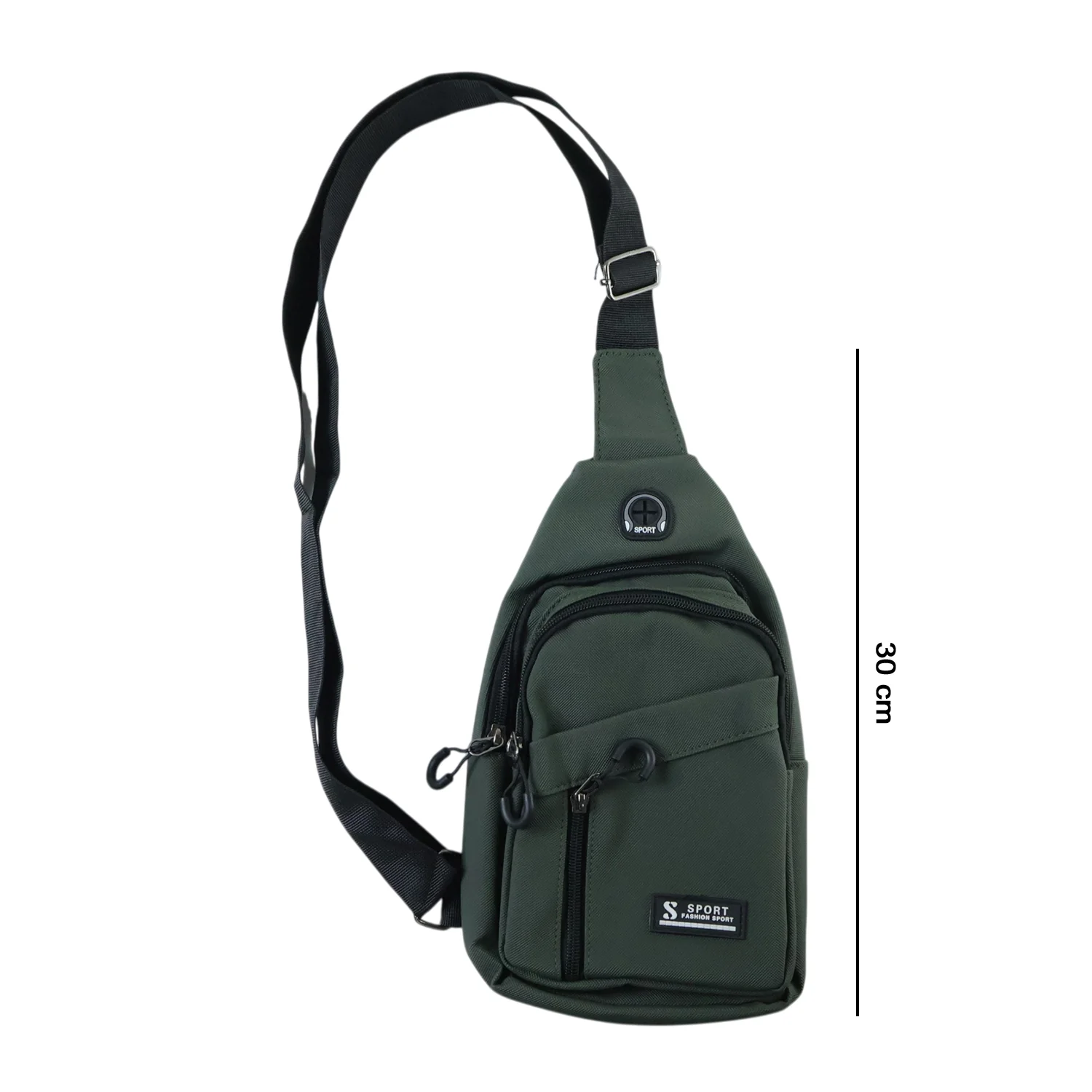 Durable Waist Bag Zipper Crossbody Sling Bag (1 Pc) - Image 6