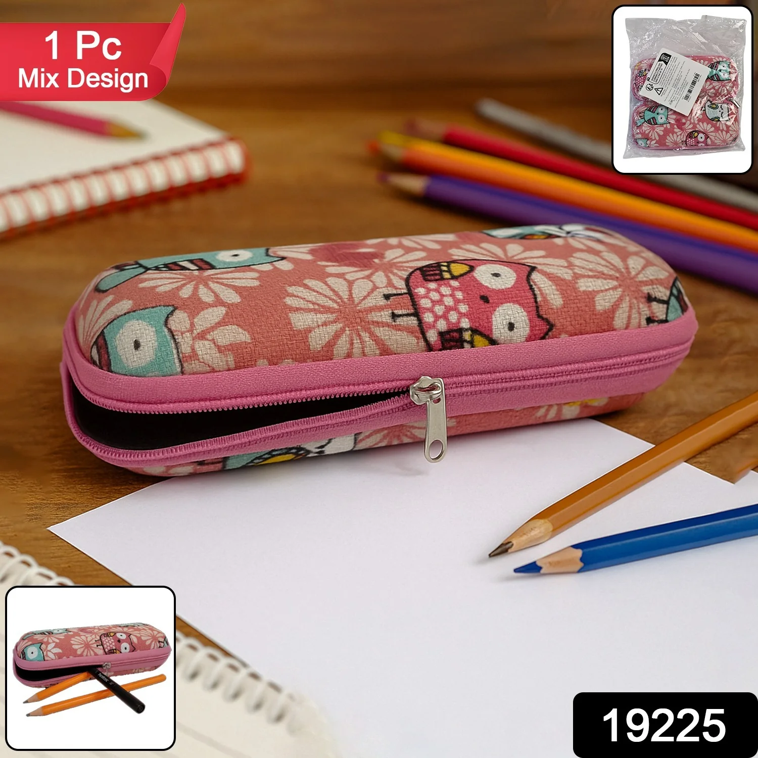 Durable Zipper Pencil Pouch Case - (1 Pc) - Image 2