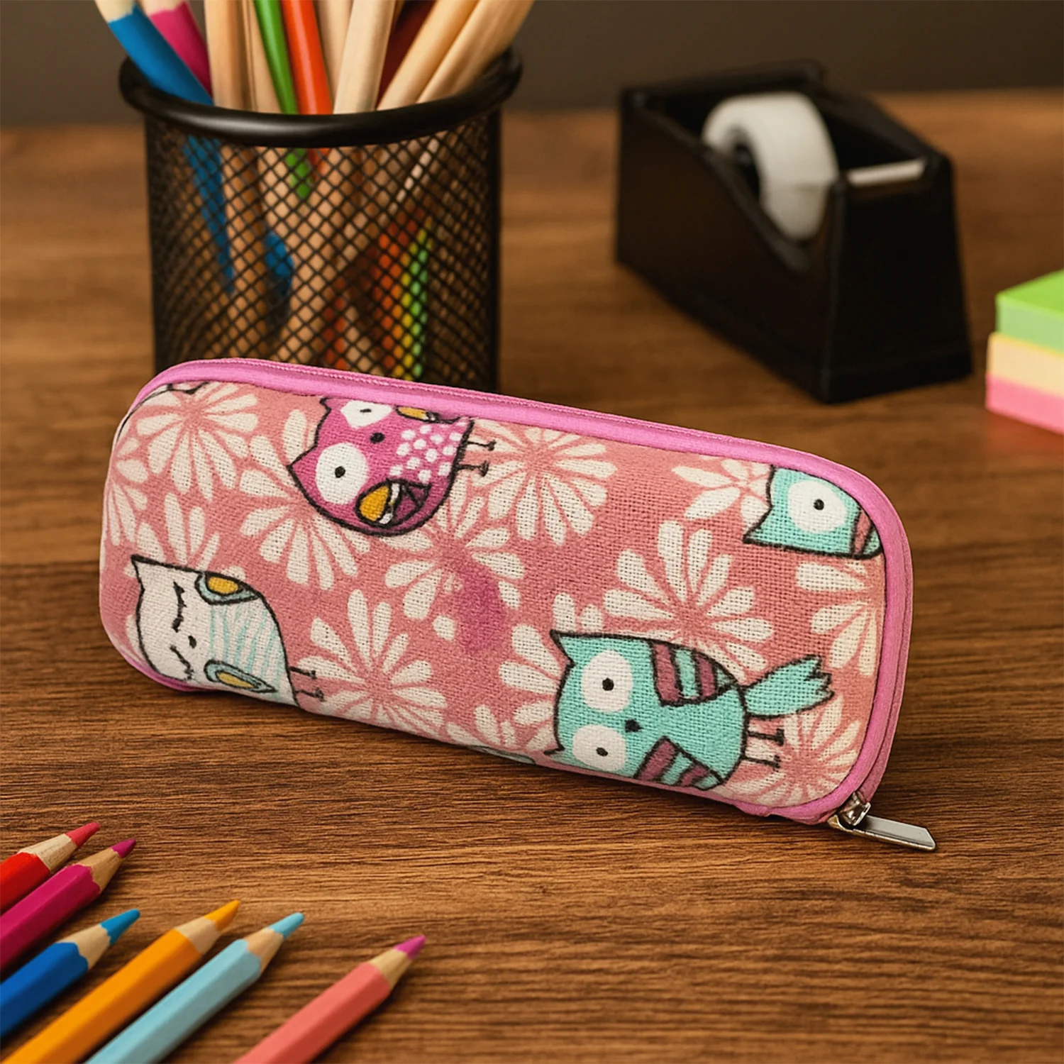 Durable Zipper Pencil Pouch Case - (1 Pc) - Image 4