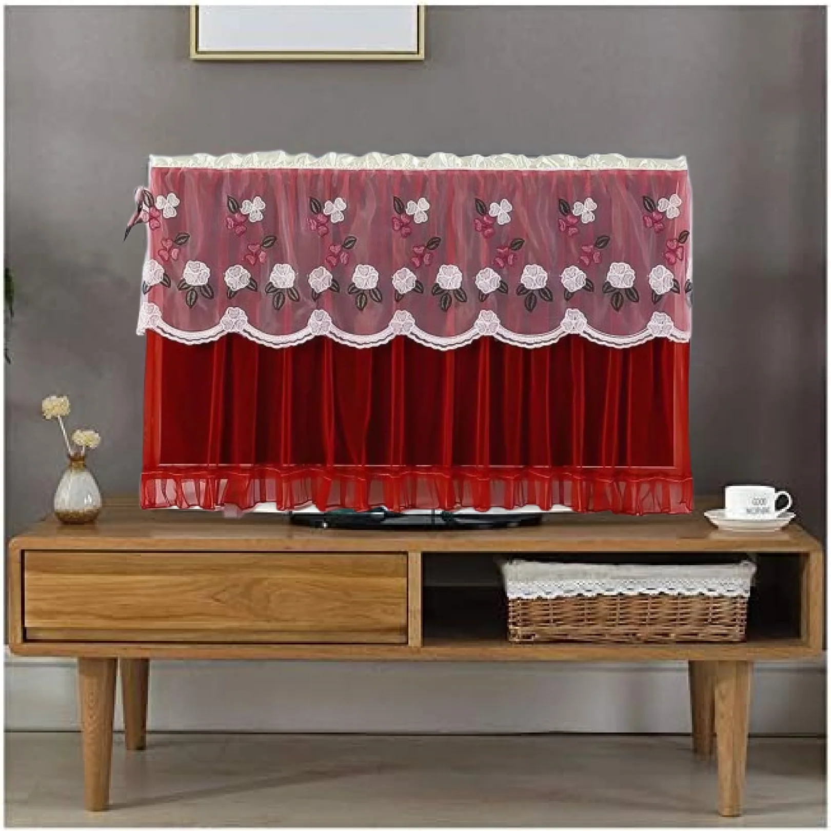 Dustproof Cover For Indoor, TV Screen Protector Cloth Cover (42 Inch / Mix Color) - Image 2