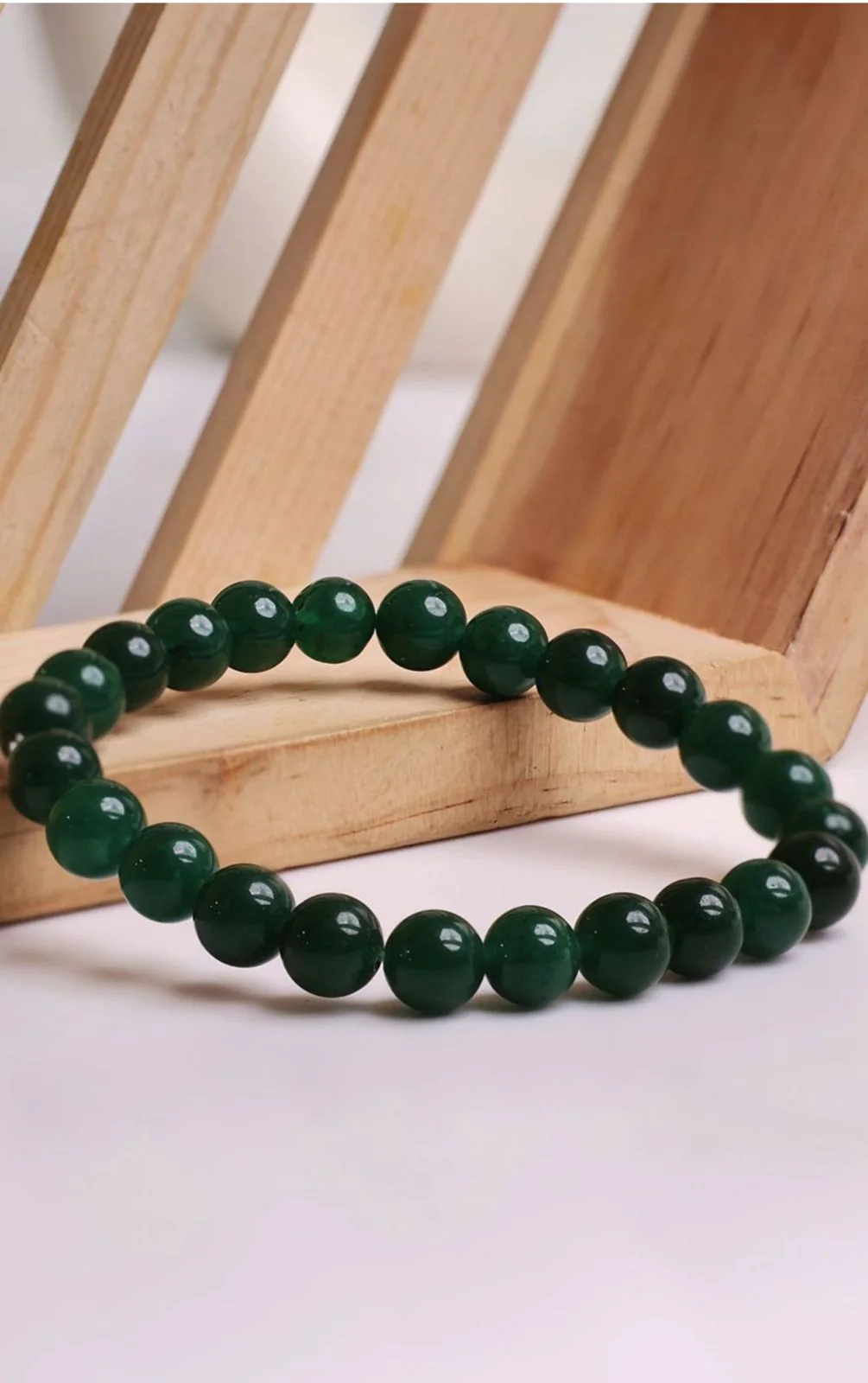 Earth Gems Panna Stone Bracelet - Image 3