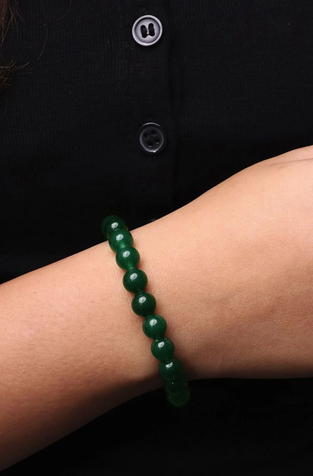 Earth Gems Panna Stone Bracelet - Image 6
