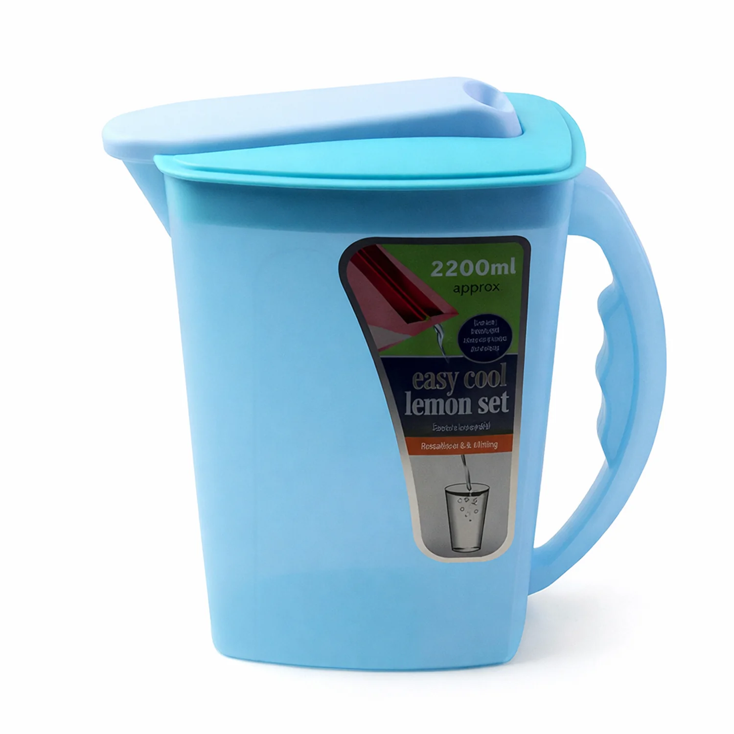 Easy Cool Lemon Set Water Jug with Lid & Handle (Approx. 2200 ml) - Image 5