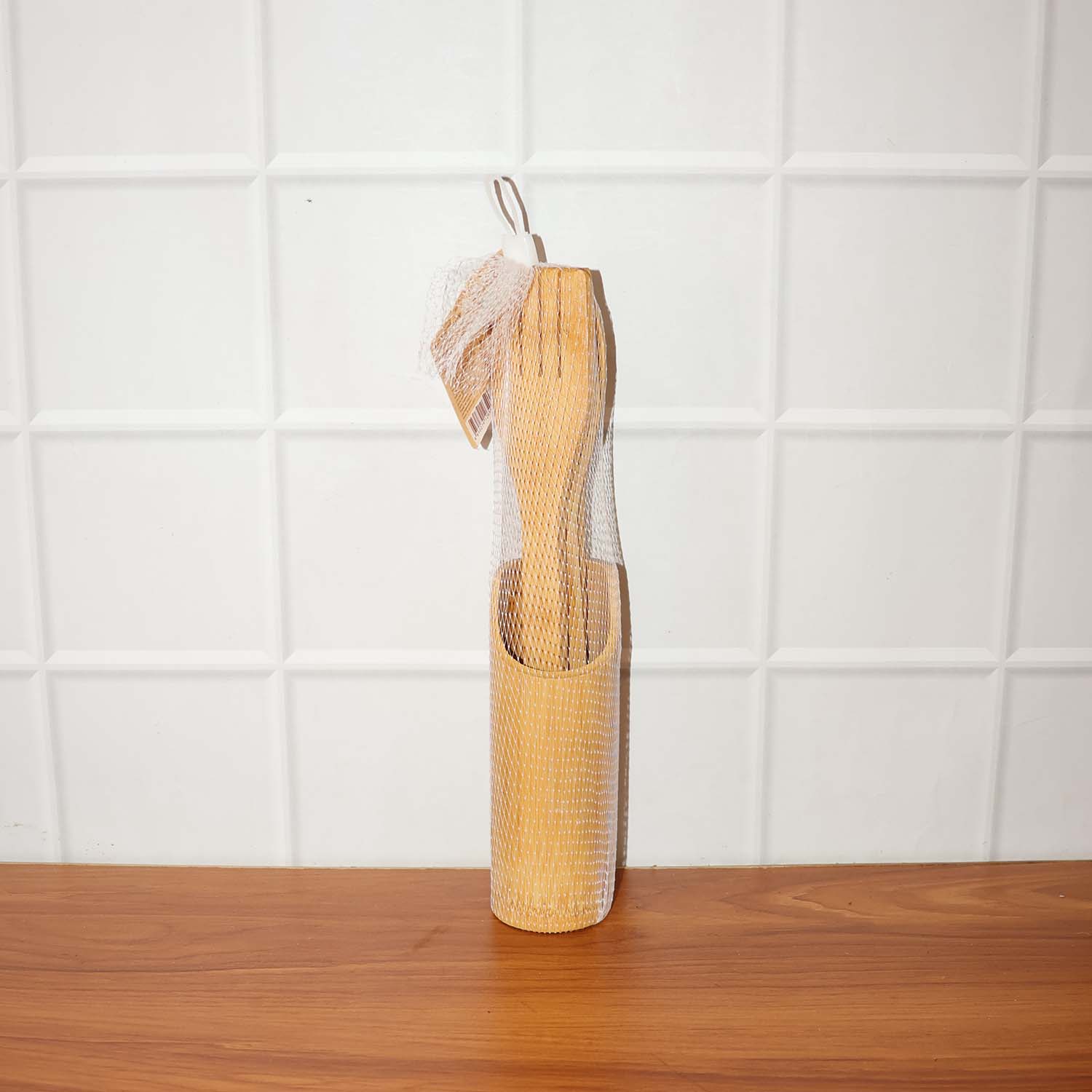 Eco-Friendly Bamboo Spatula Set with Holder (4 Pc) - Image 8