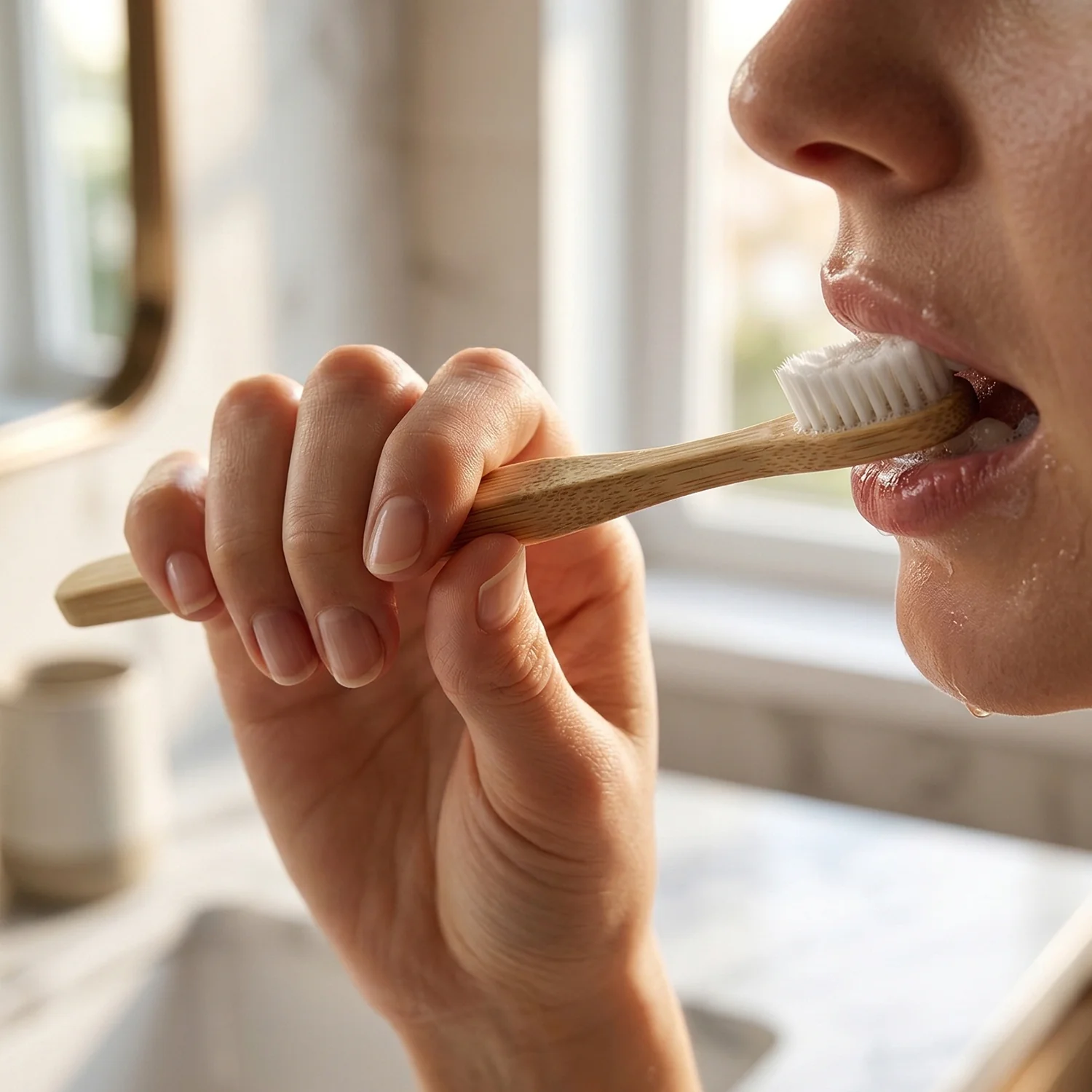 Eco Friendly Wooden Bamboo Toothbrush with Protective Travel Case 1 Pc - Image 4