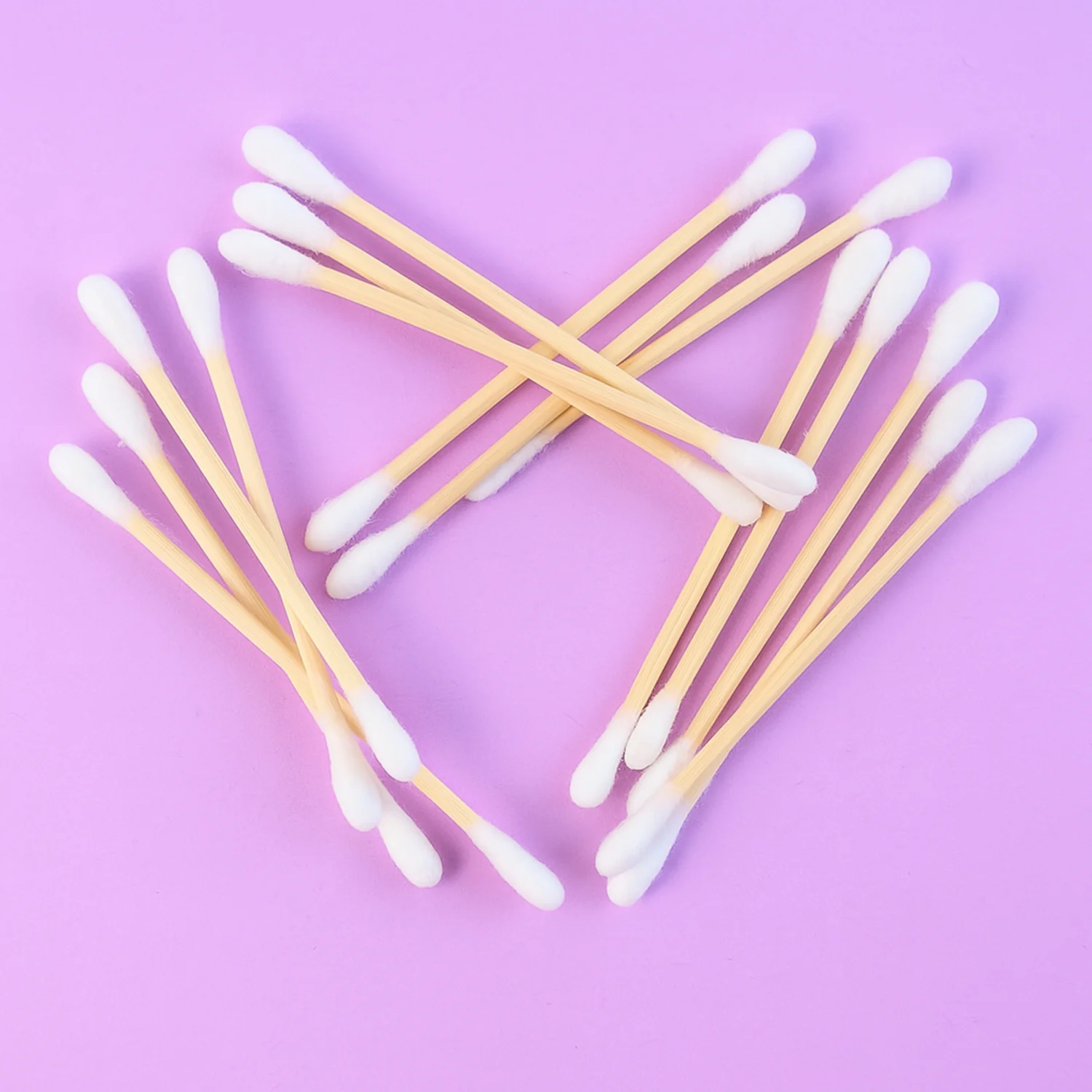 Eco-Friendly Wooden Cotton Ear Buds (1 pkt / 100 Pcs Approx) - Image 4